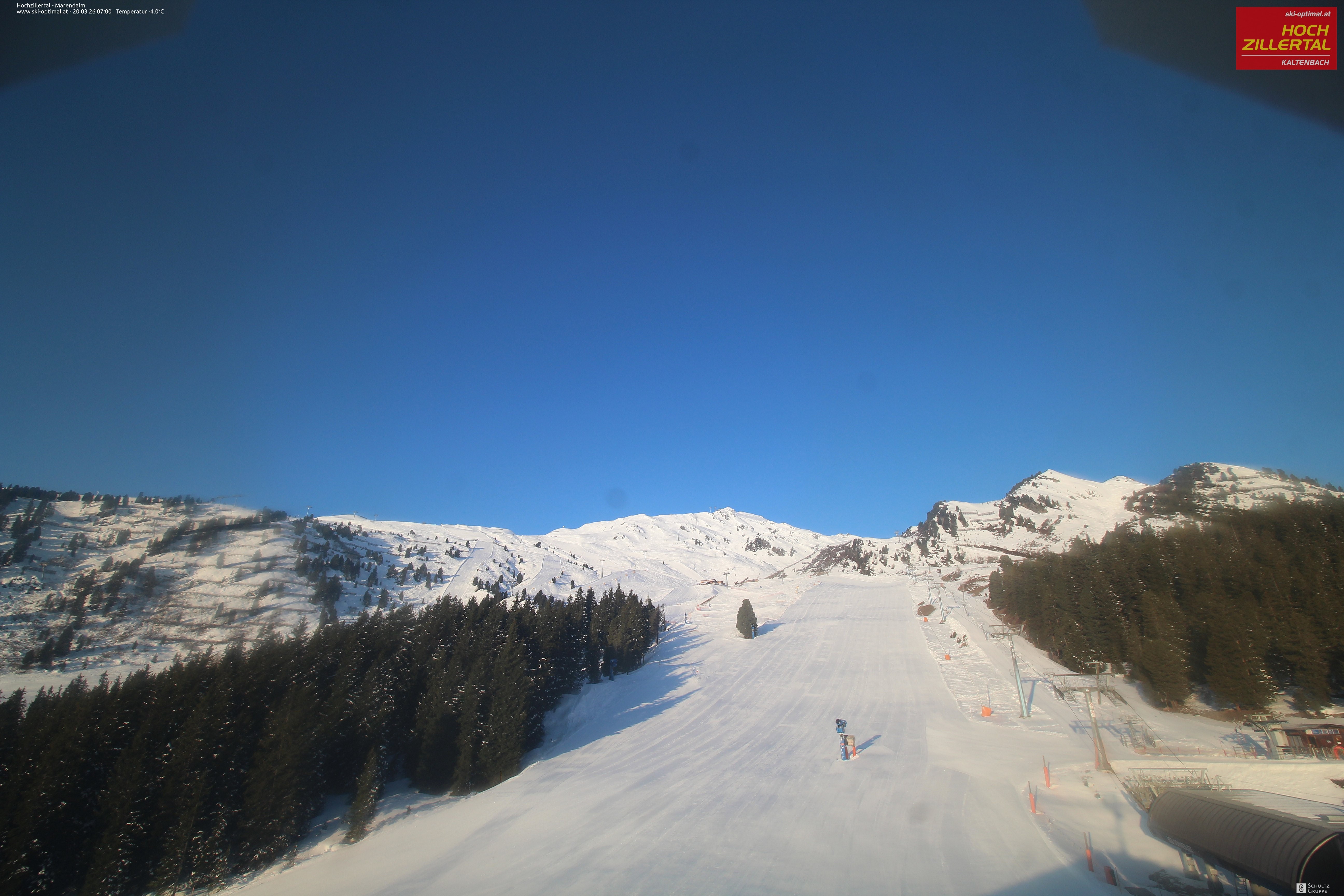 Archived image Webcam Hochzillertal - View from Marendalm