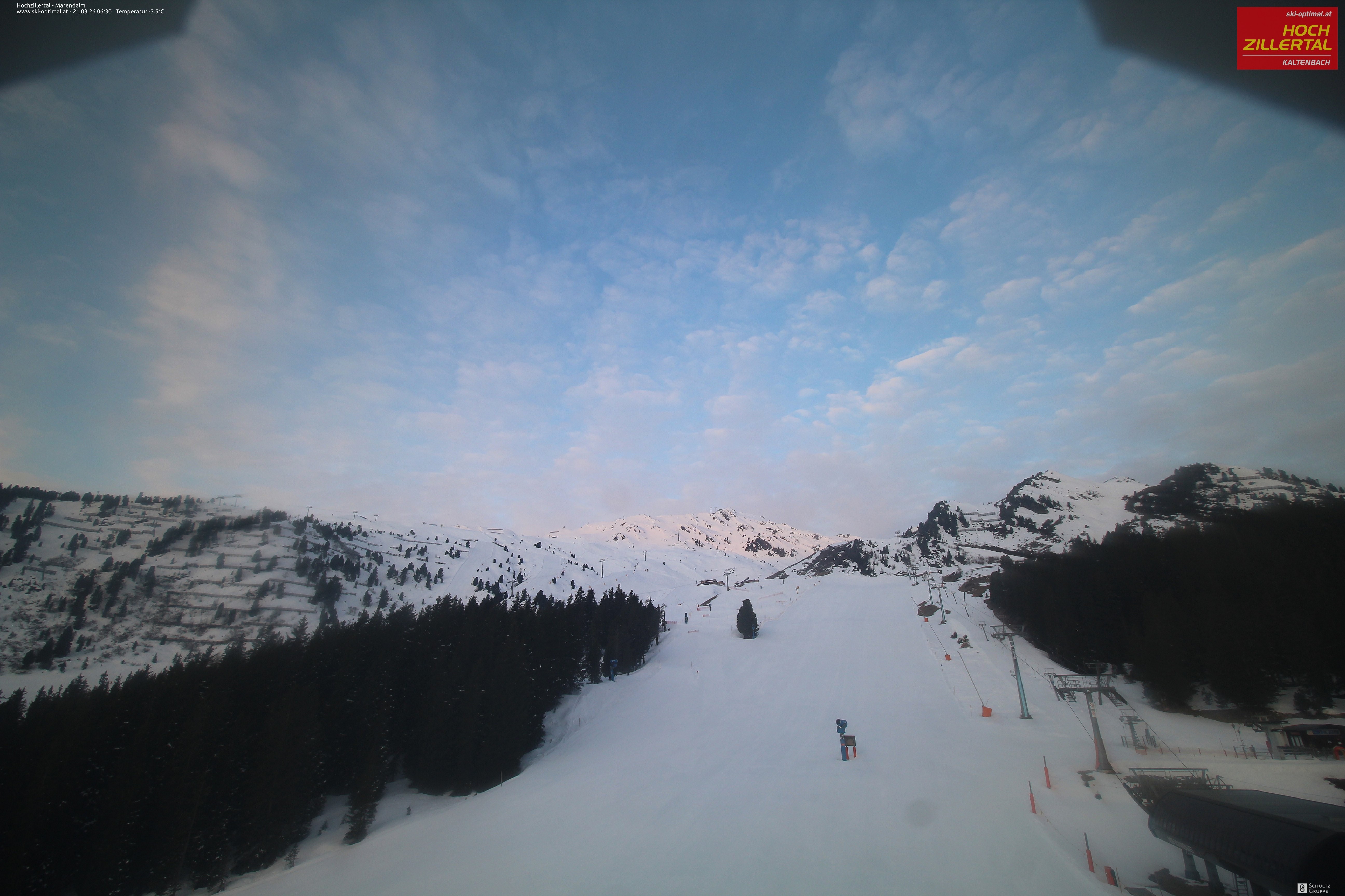 Archiv Foto Webcam Hochzillertal: Ausblick Marendalm