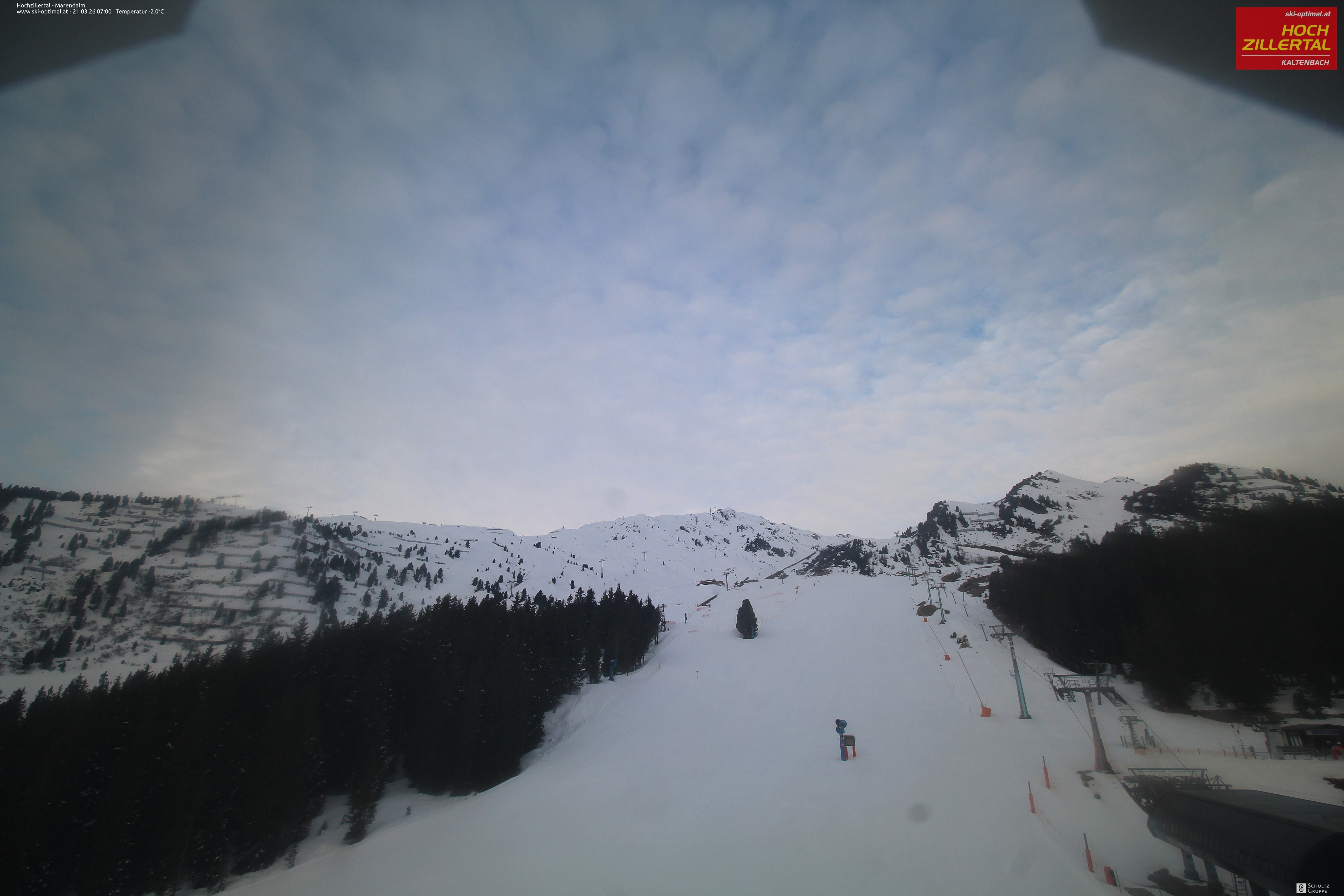Archiv Foto Webcam Hochzillertal: Ausblick Marendalm