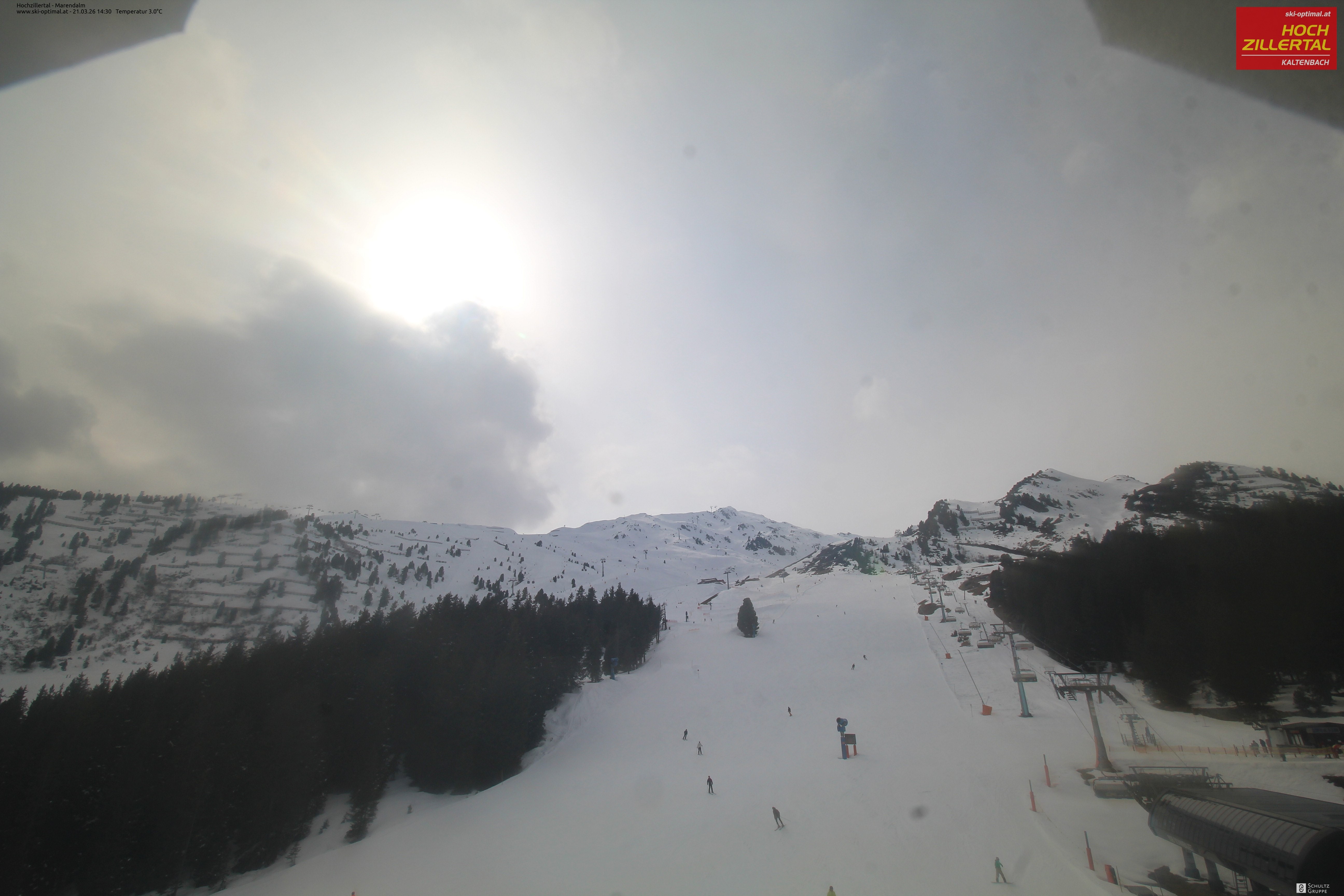 Archiv Foto Webcam Hochzillertal: Ausblick Marendalm