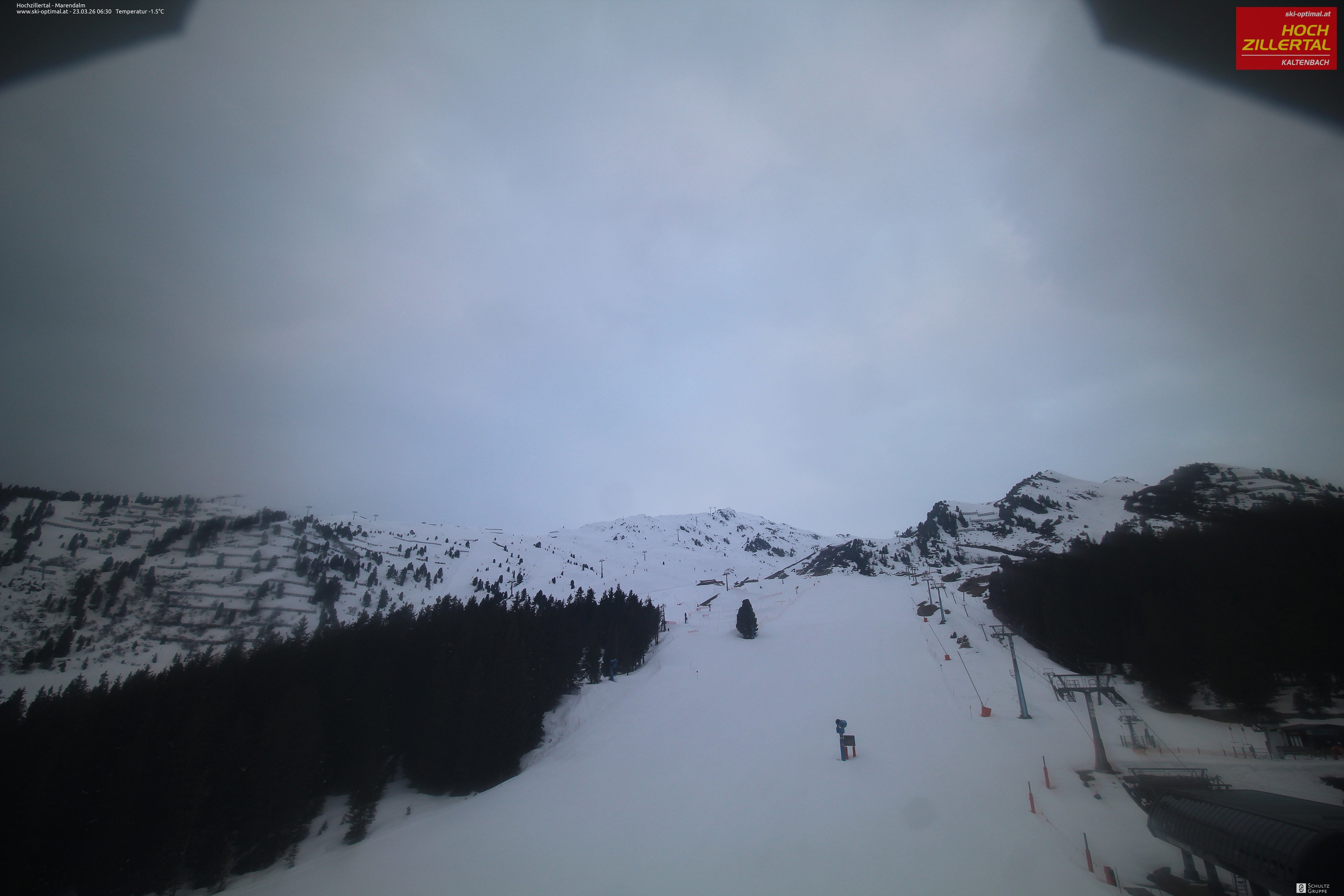 Archiv Foto Webcam Hochzillertal: Ausblick Marendalm