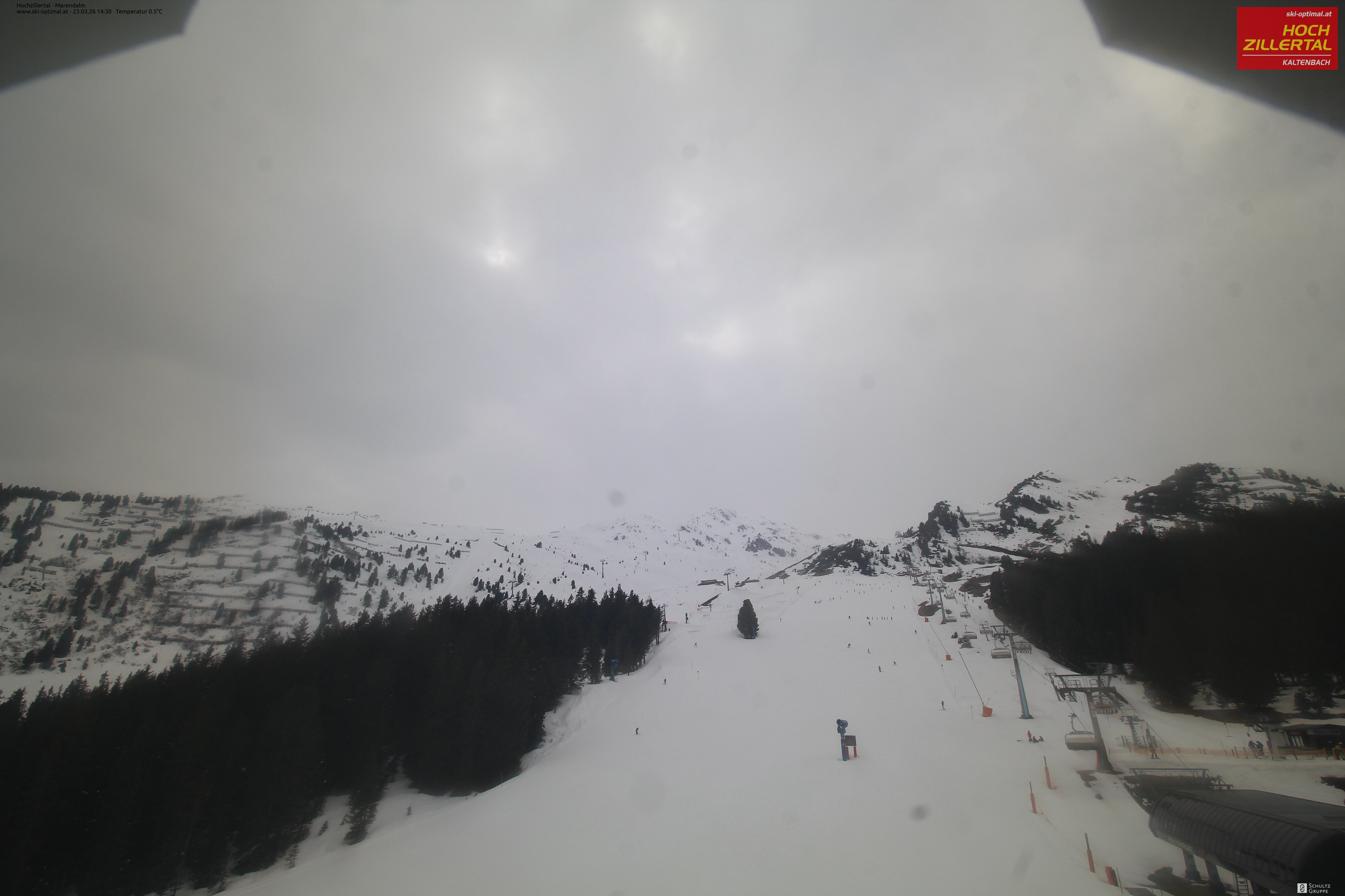 Archiv Foto Webcam Hochzillertal: Ausblick Marendalm