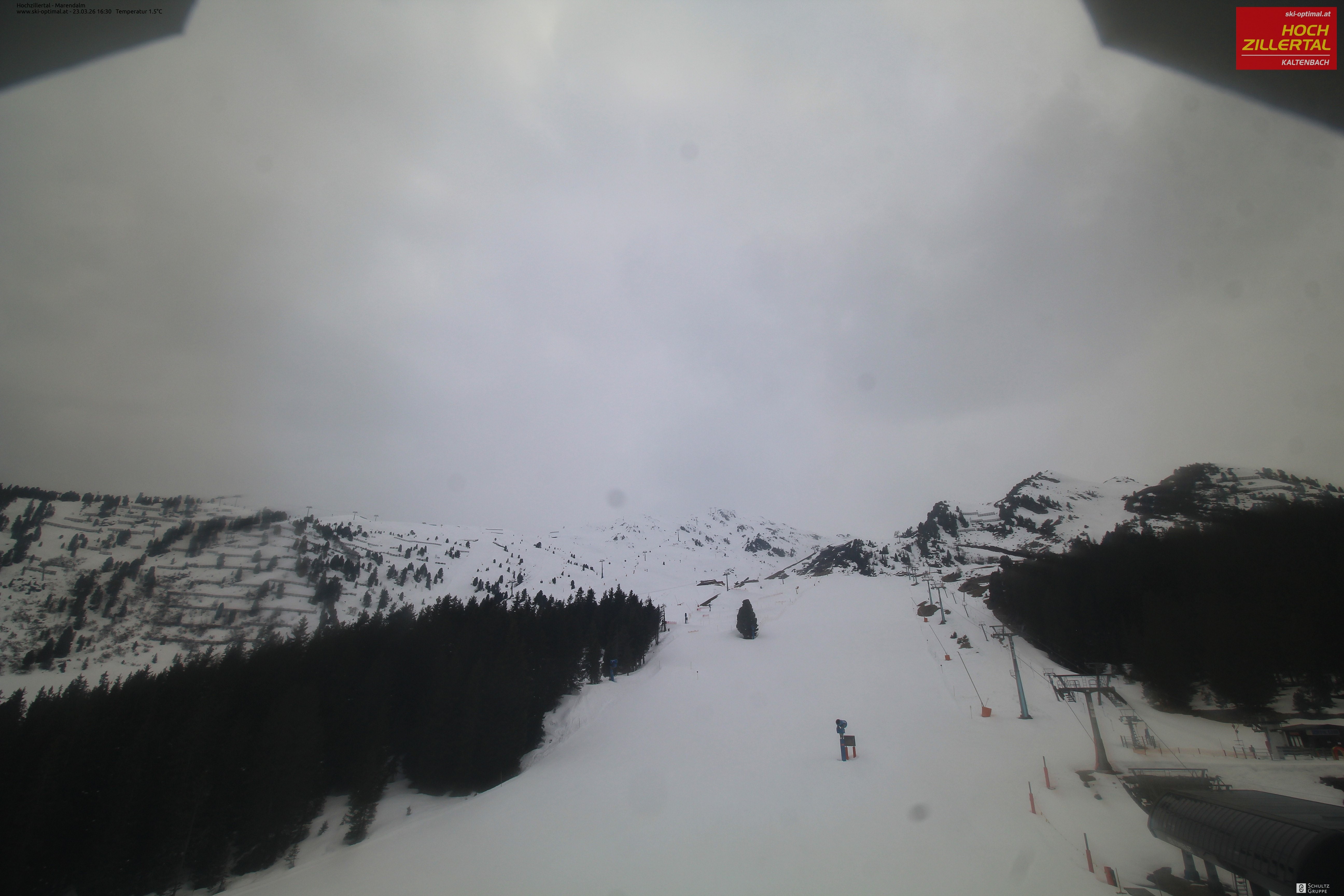 Archiv Foto Webcam Hochzillertal: Ausblick Marendalm
