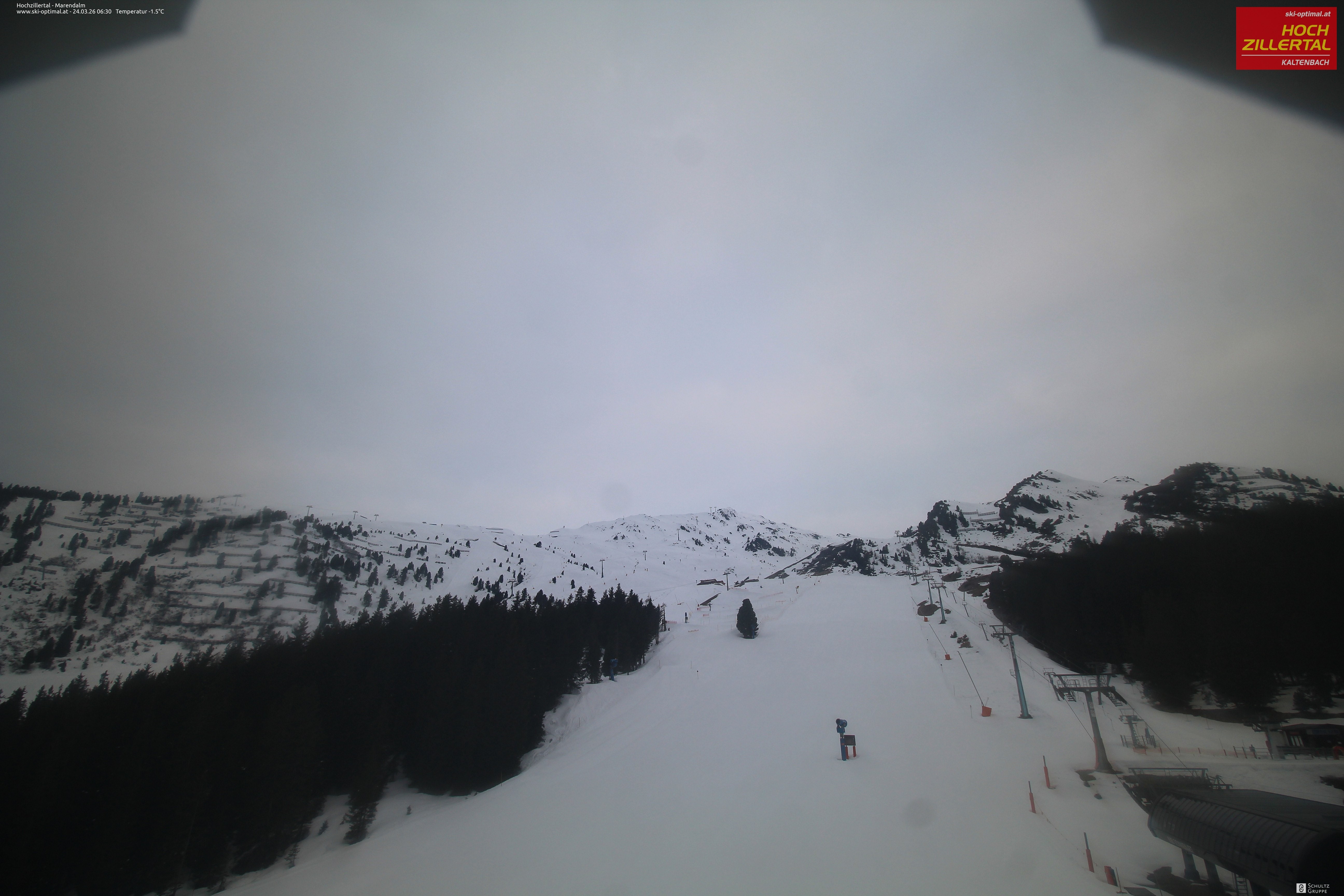 Archiv Foto Webcam Hochzillertal: Ausblick Marendalm