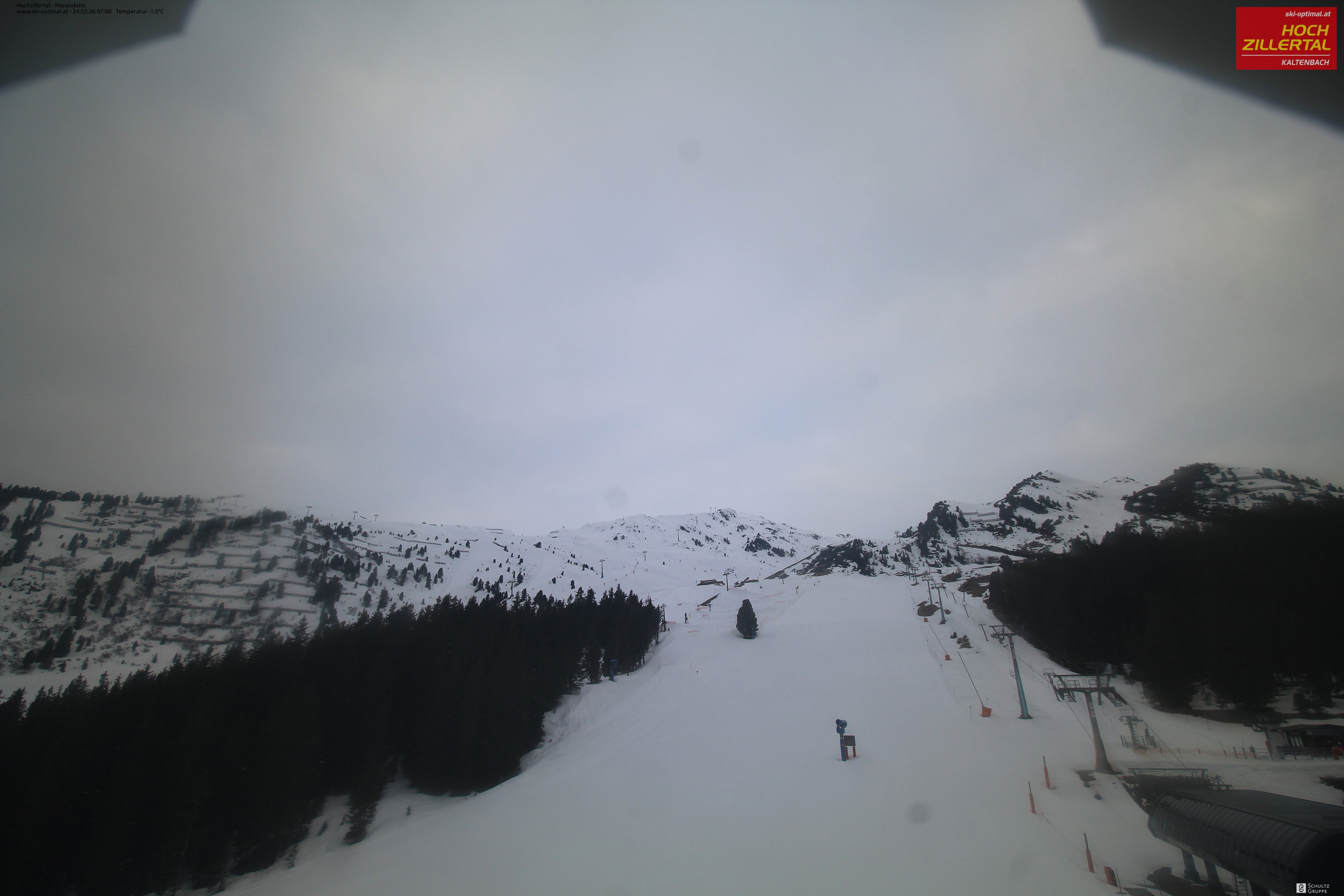 Archiv Foto Webcam Hochzillertal: Ausblick Marendalm