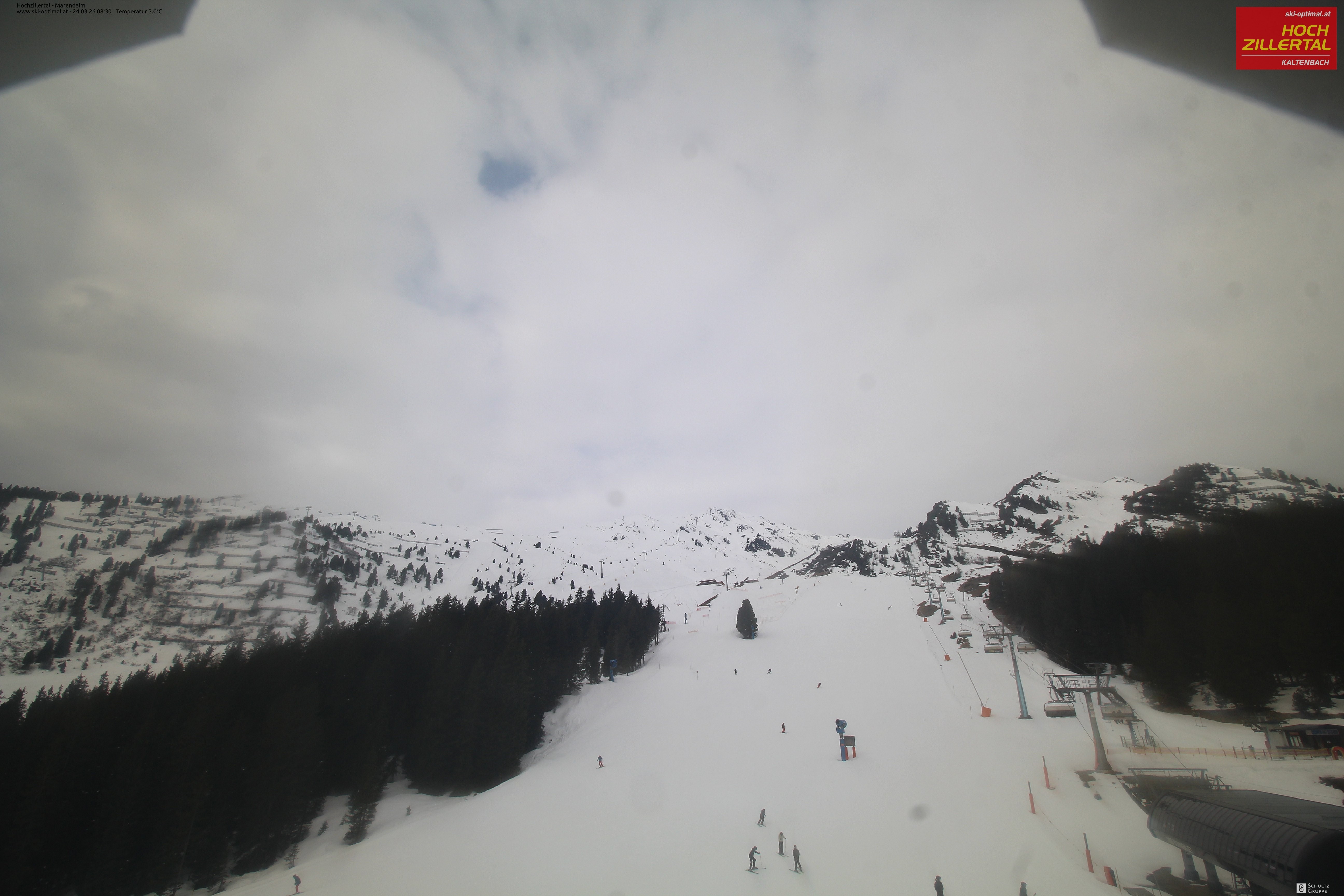 Archiv Foto Webcam Hochzillertal: Ausblick Marendalm