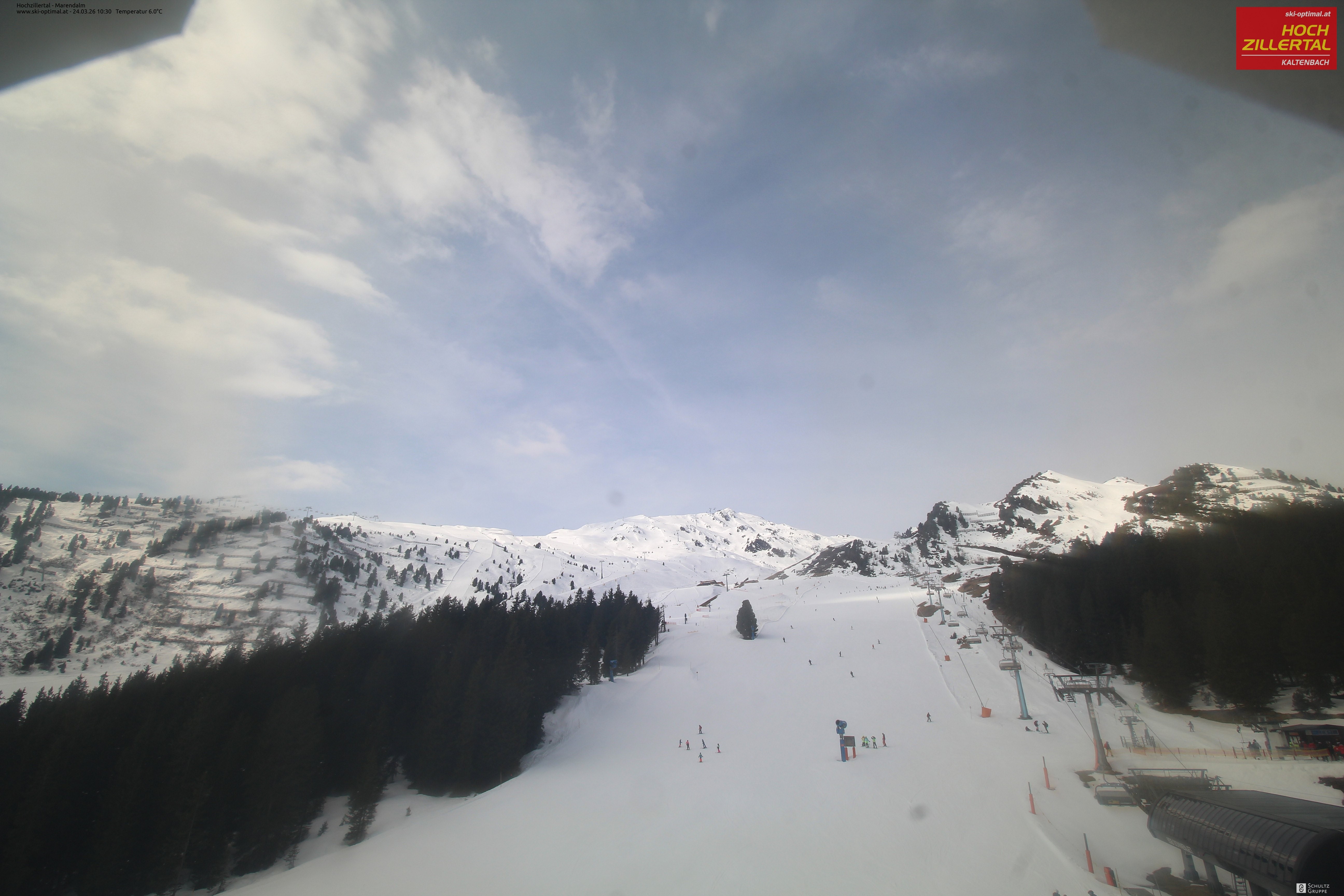Archiv Foto Webcam Hochzillertal: Ausblick Marendalm