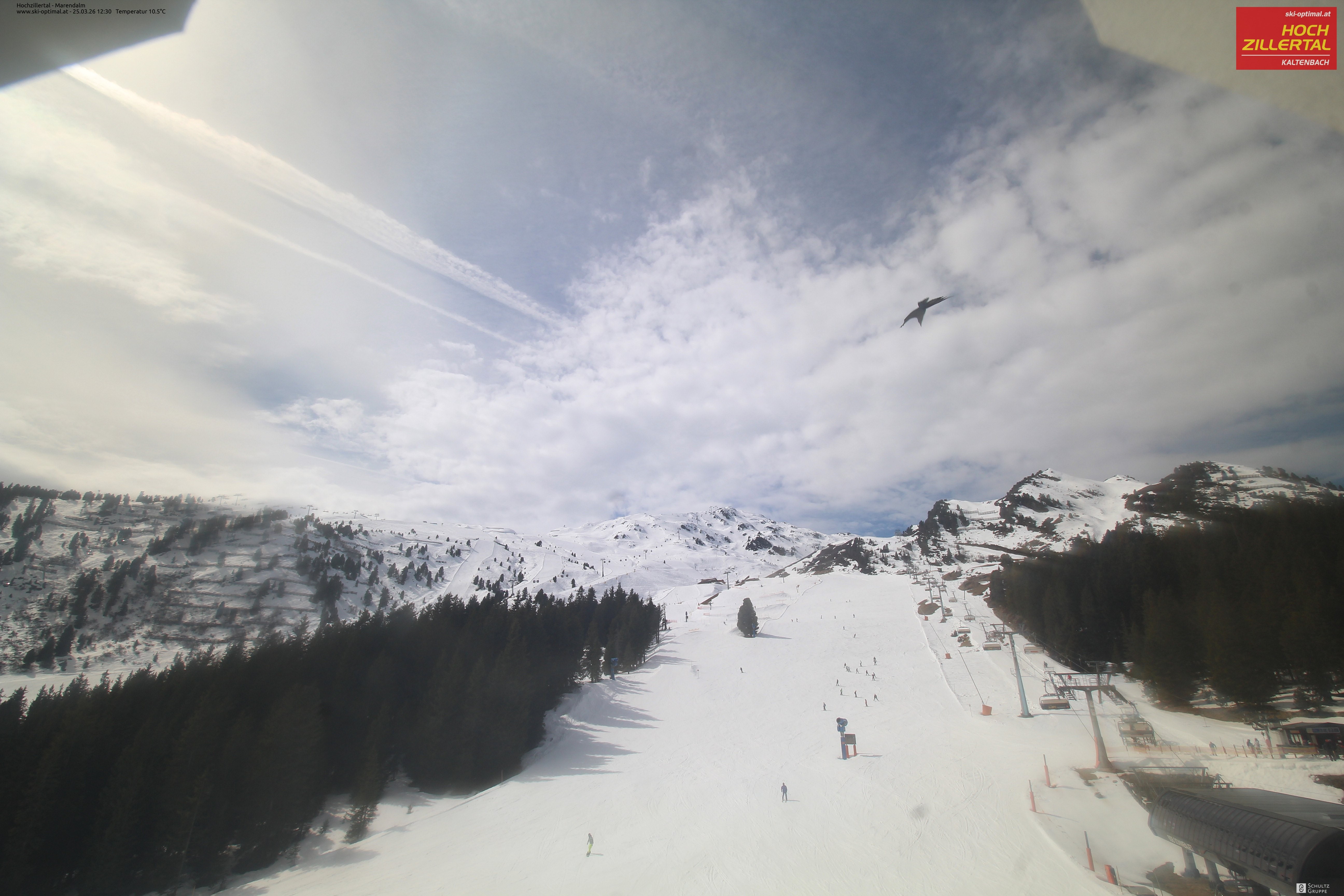 Archived image Webcam Hochzillertal - View from Marendalm