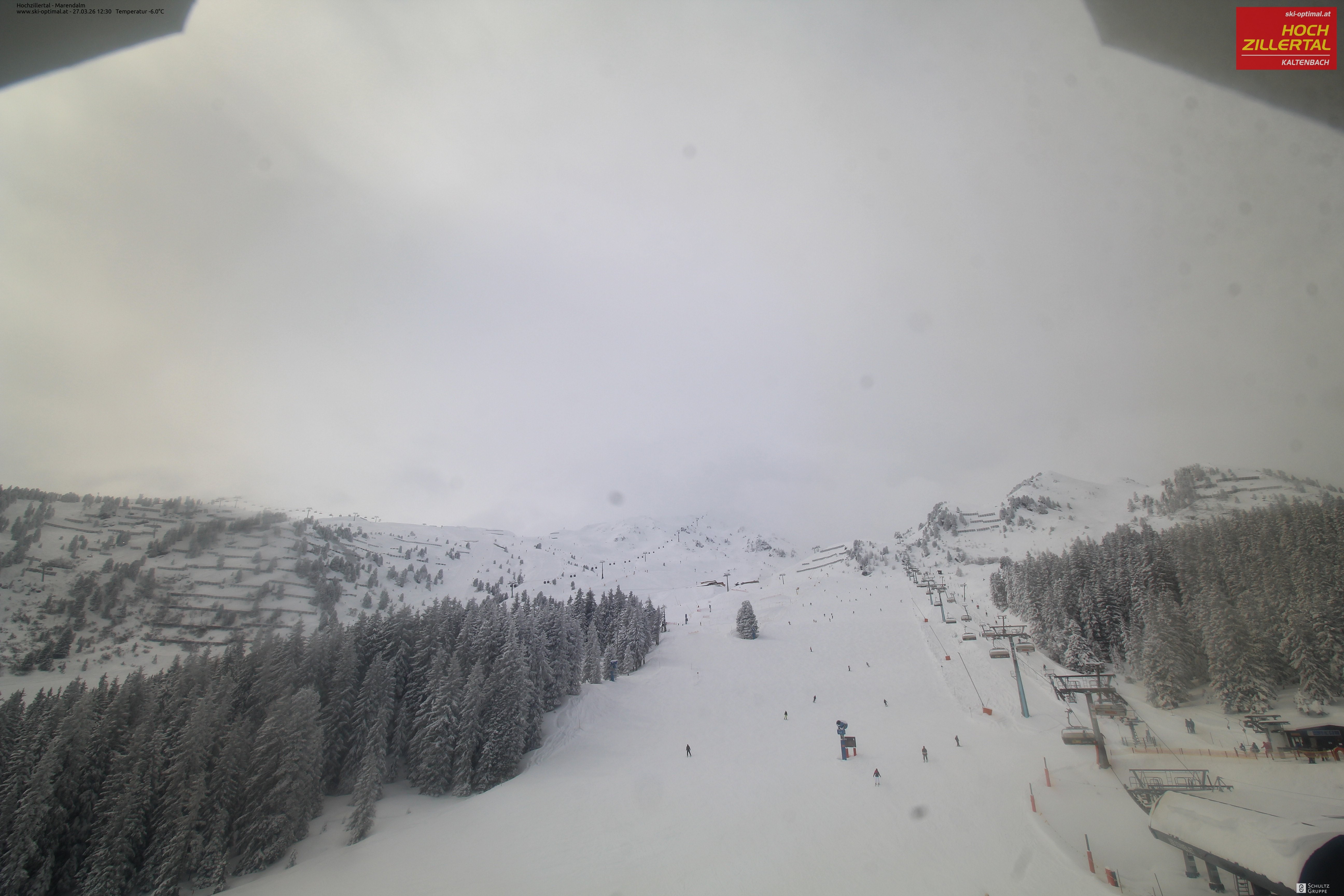 Archiv Foto Webcam Hochzillertal: Ausblick Marendalm