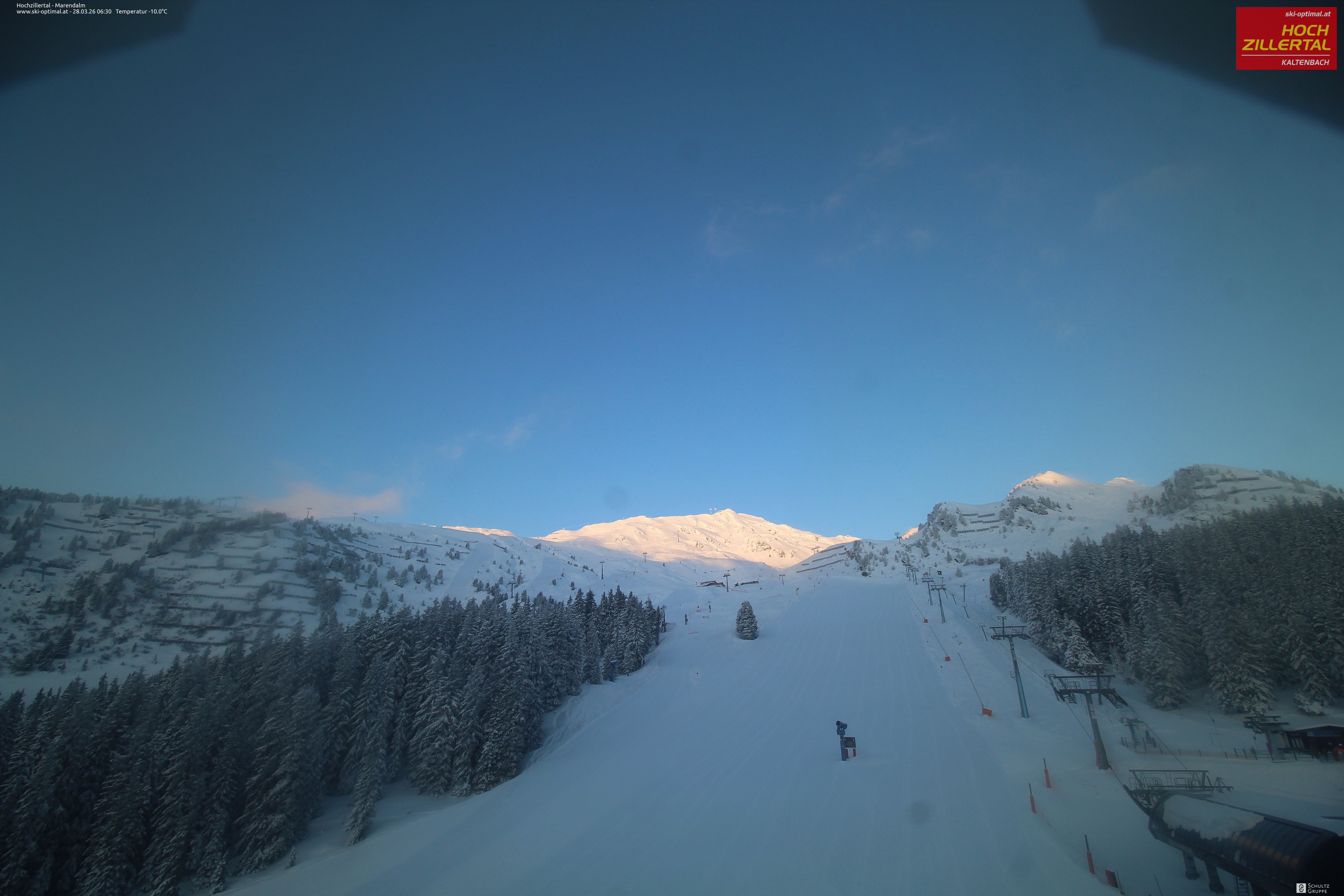 Archiv Foto Webcam Hochzillertal: Ausblick Marendalm