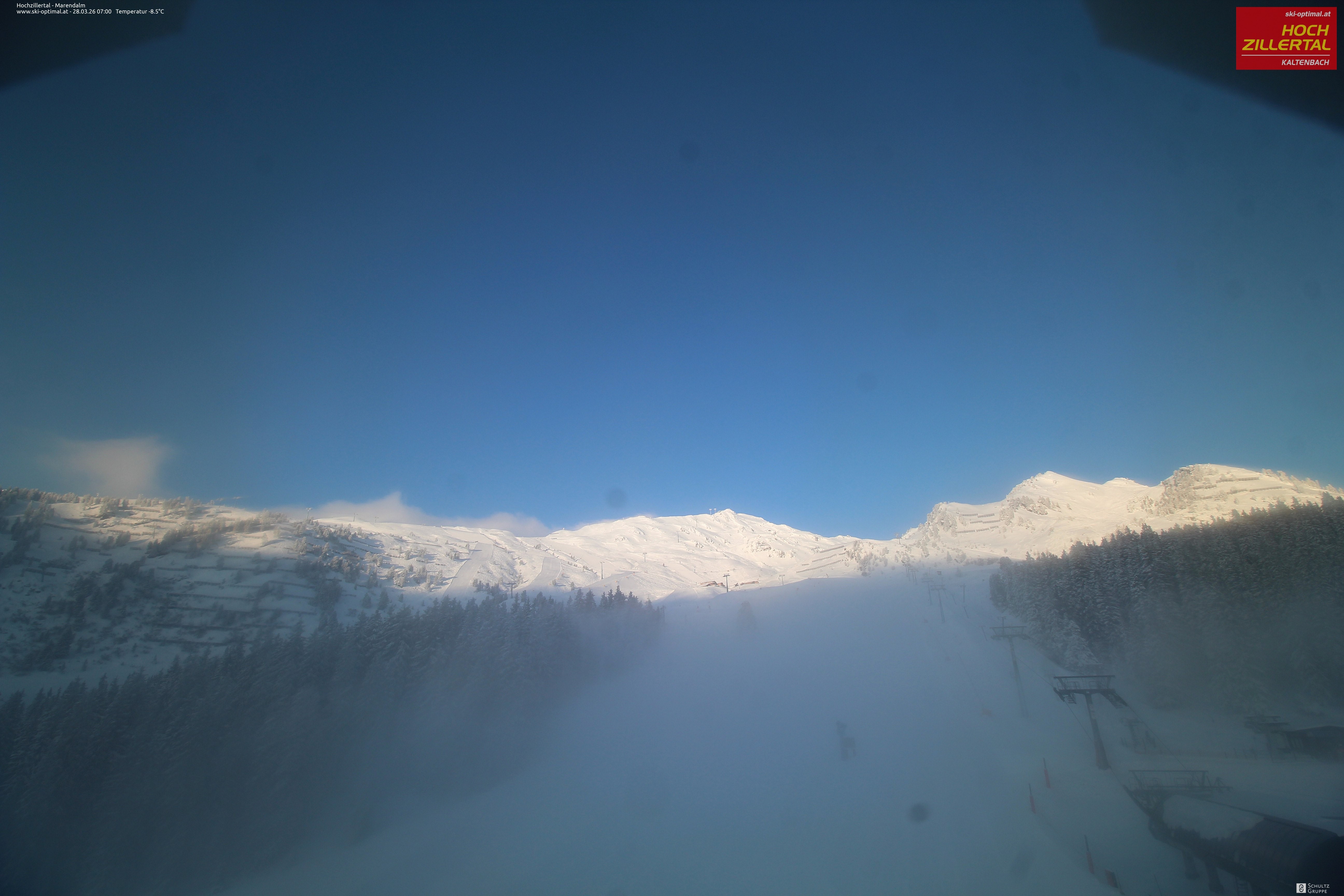 Archiv Foto Webcam Hochzillertal: Ausblick Marendalm