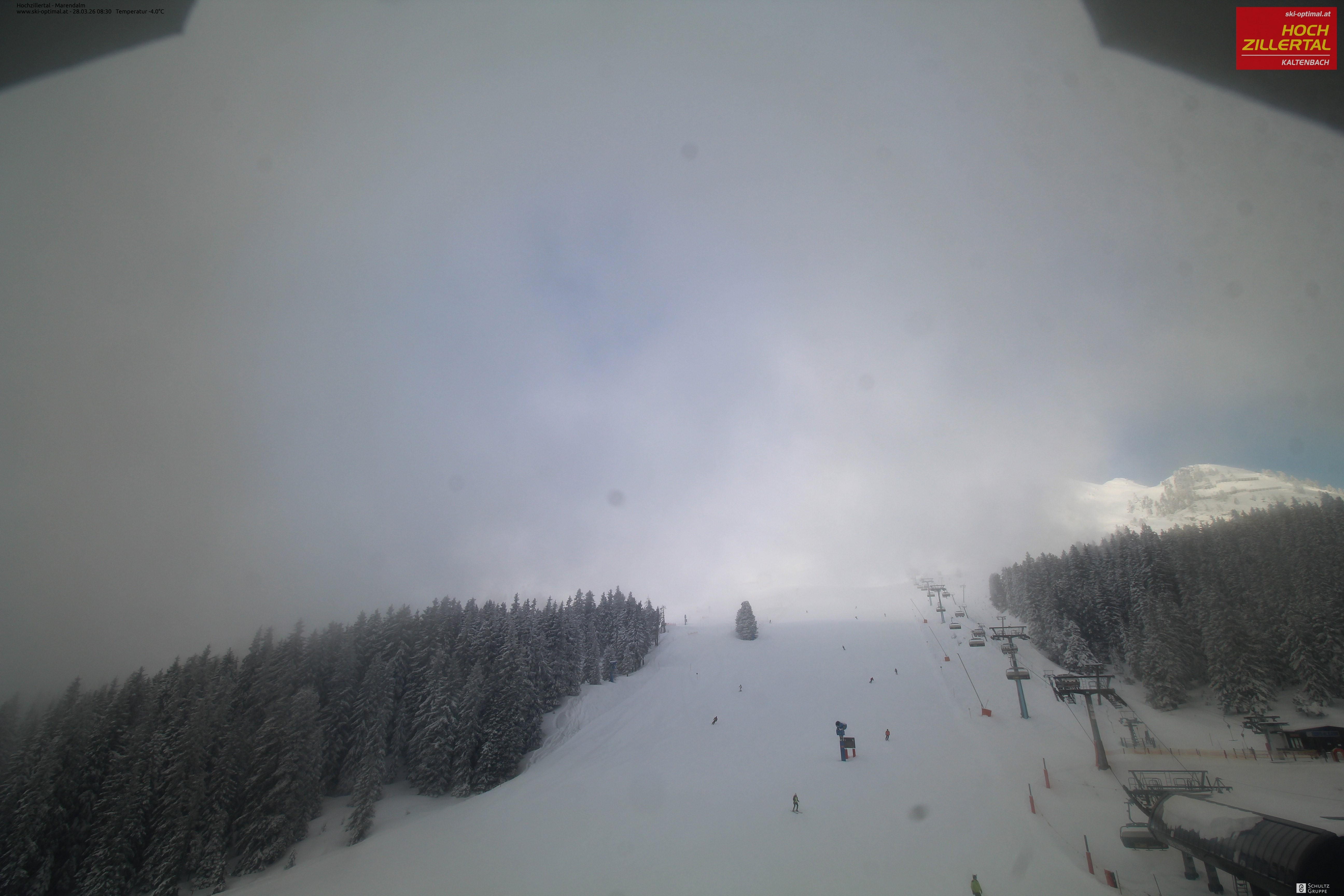 Archiv Foto Webcam Hochzillertal: Ausblick Marendalm