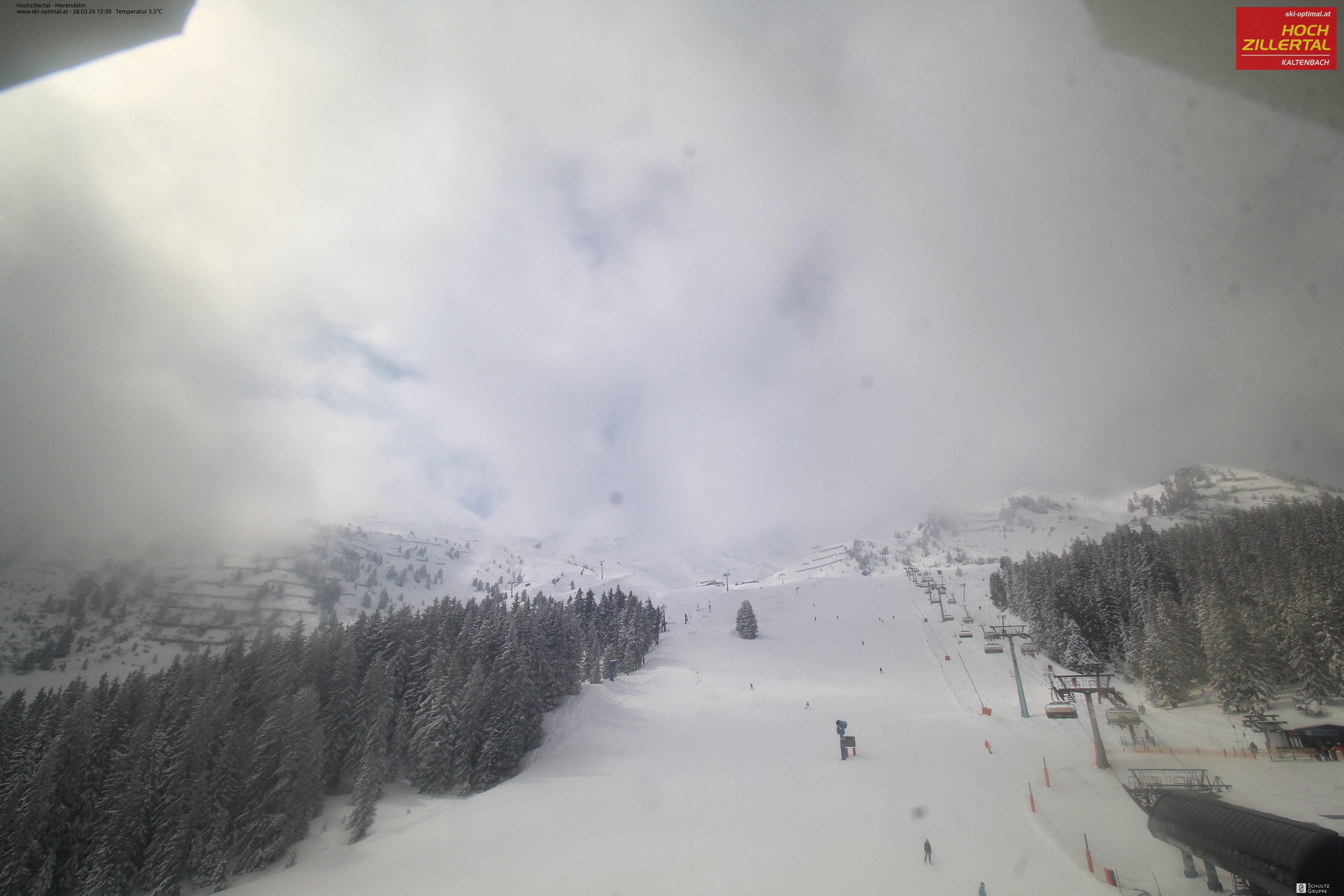 Archiv Foto Webcam Hochzillertal: Ausblick Marendalm