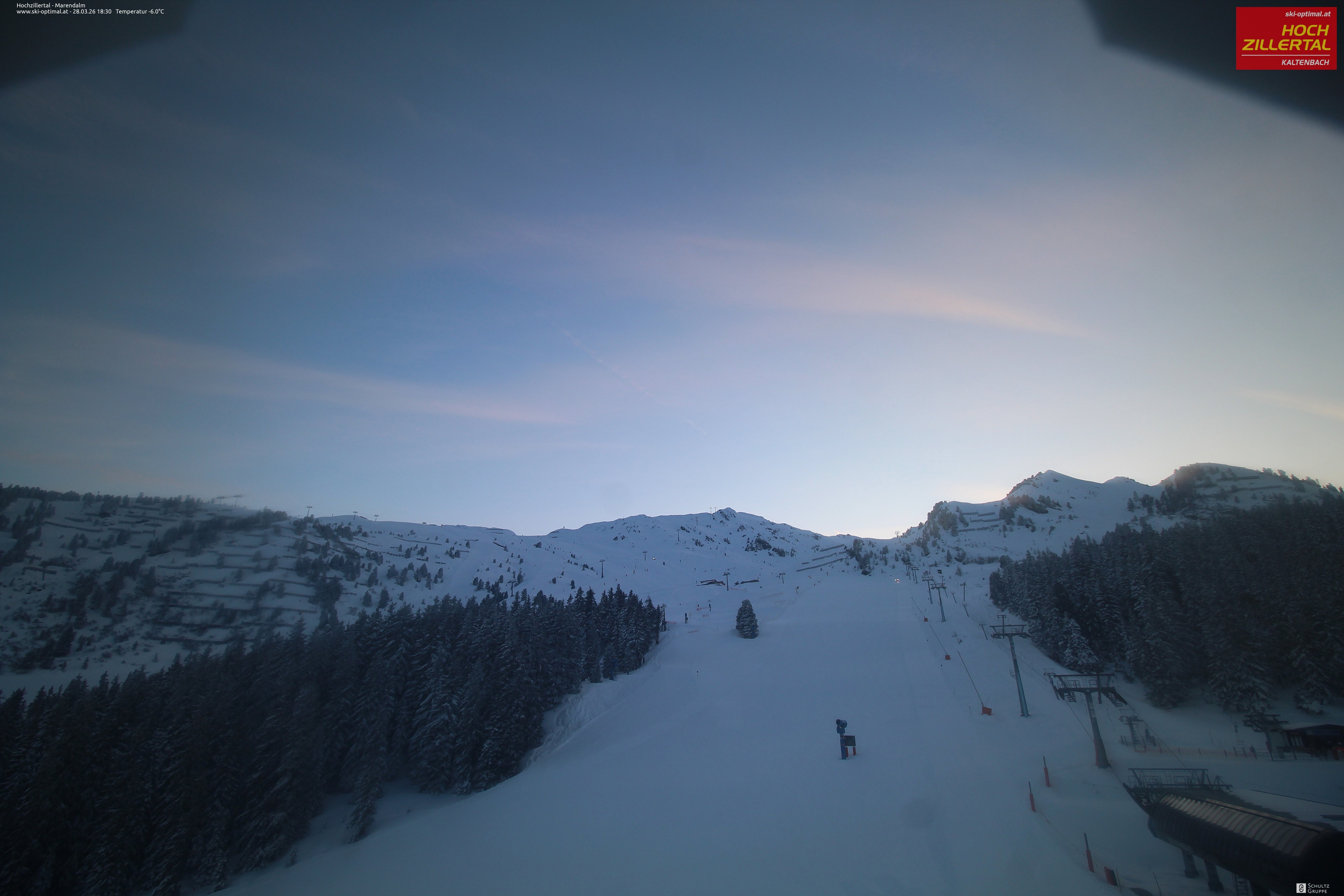 Archiv Foto Webcam Hochzillertal: Ausblick Marendalm