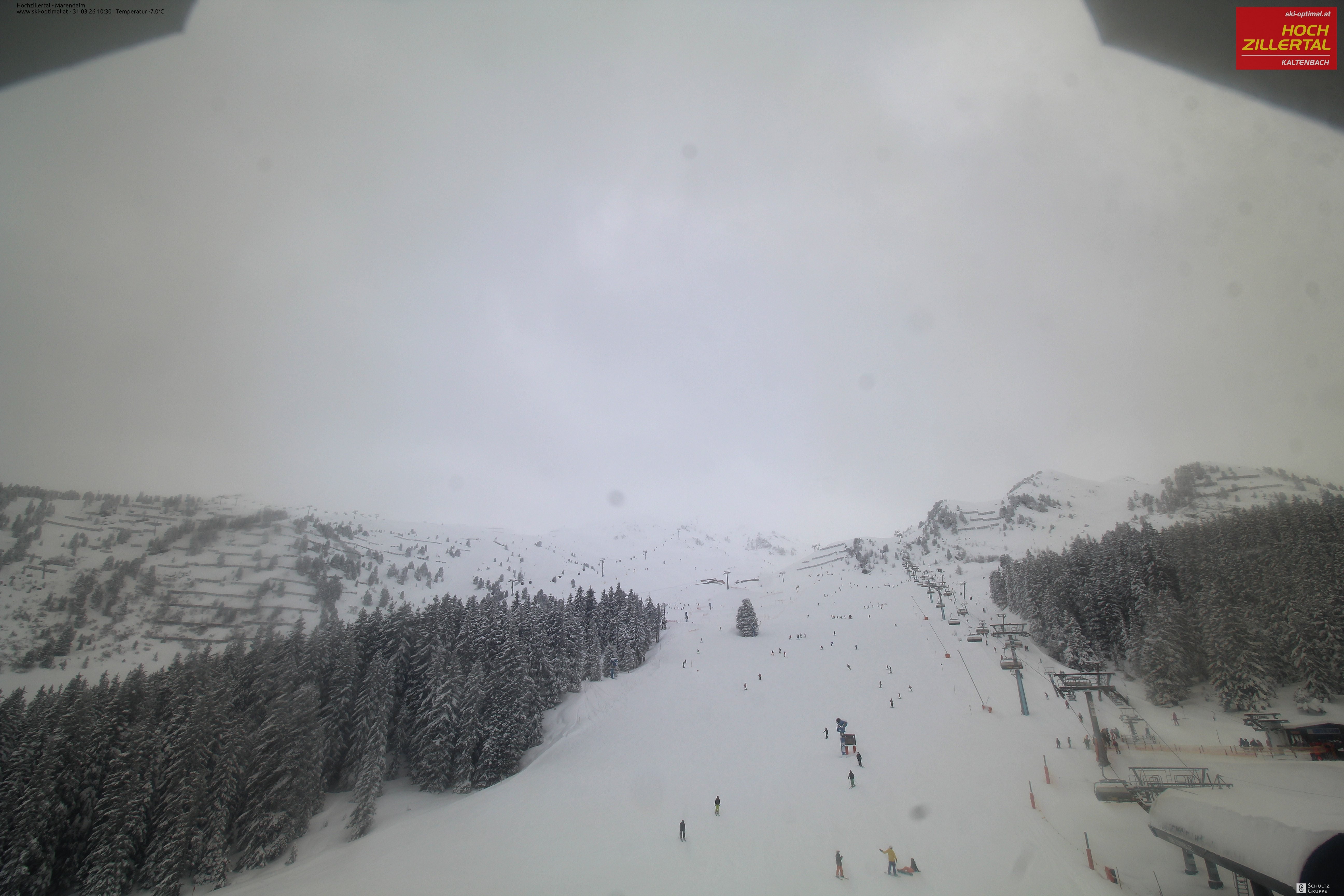 Archiv Foto Webcam Hochzillertal: Ausblick Marendalm