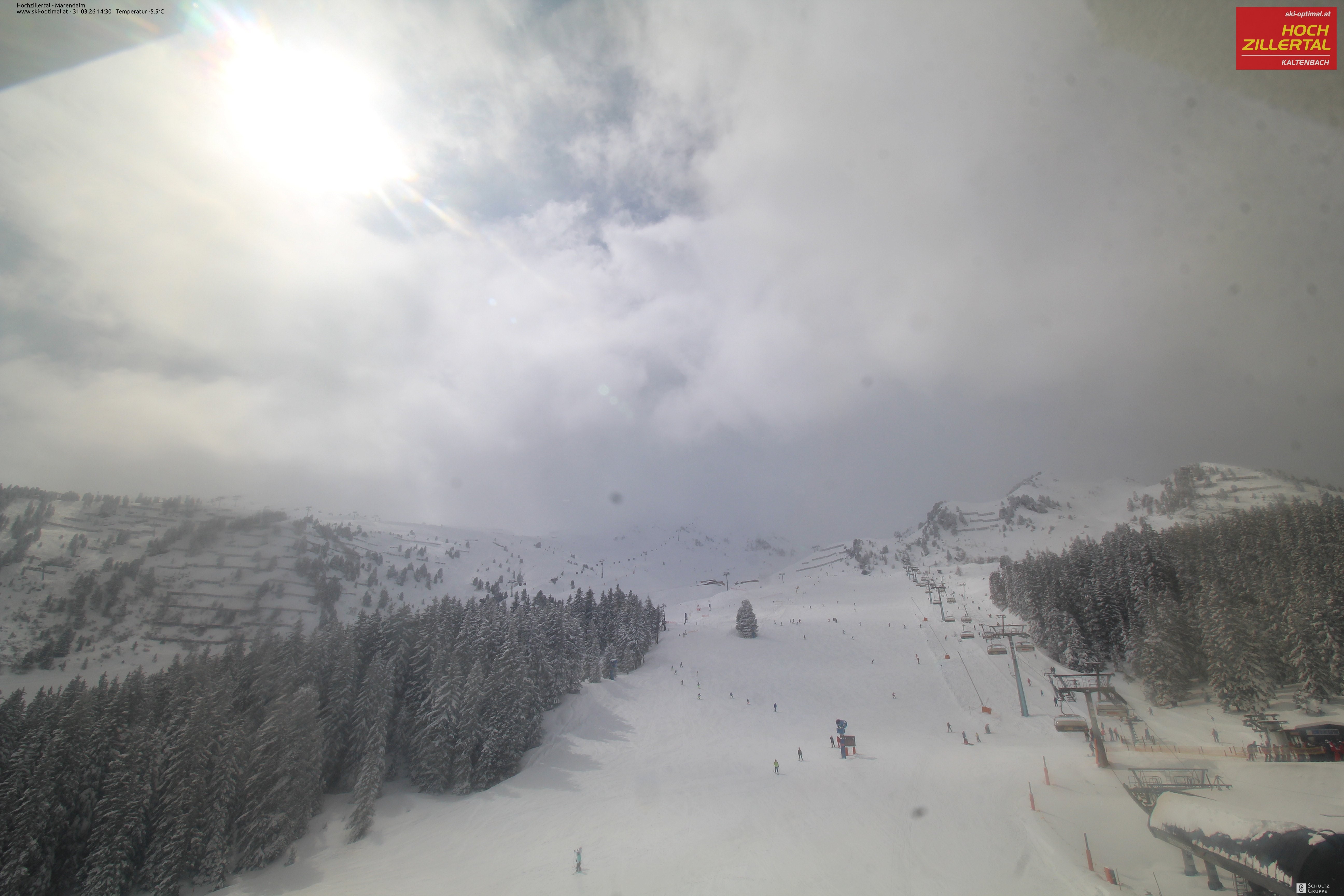 Archiv Foto Webcam Hochzillertal: Ausblick Marendalm