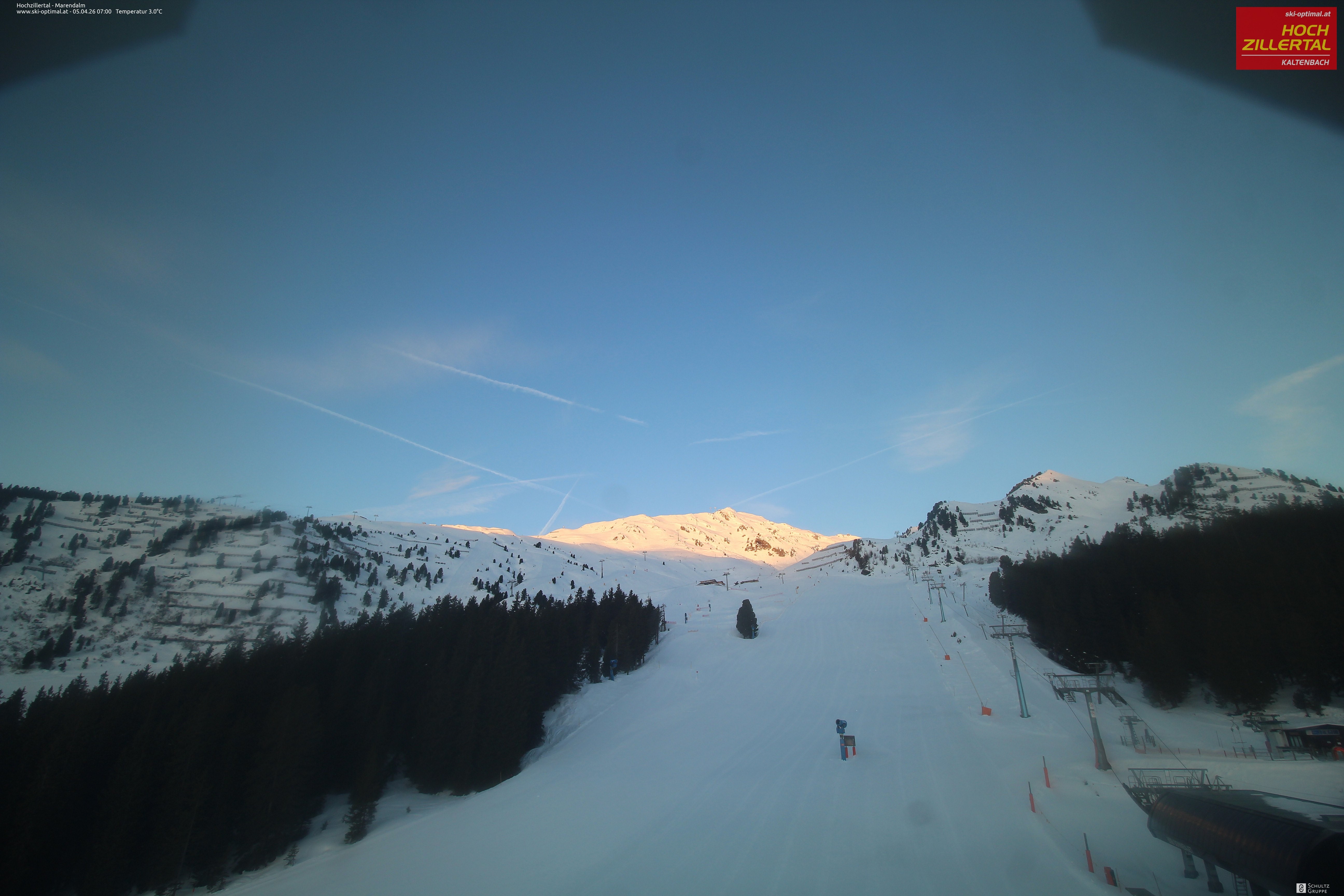 Archiv Foto Webcam Hochzillertal: Ausblick Marendalm