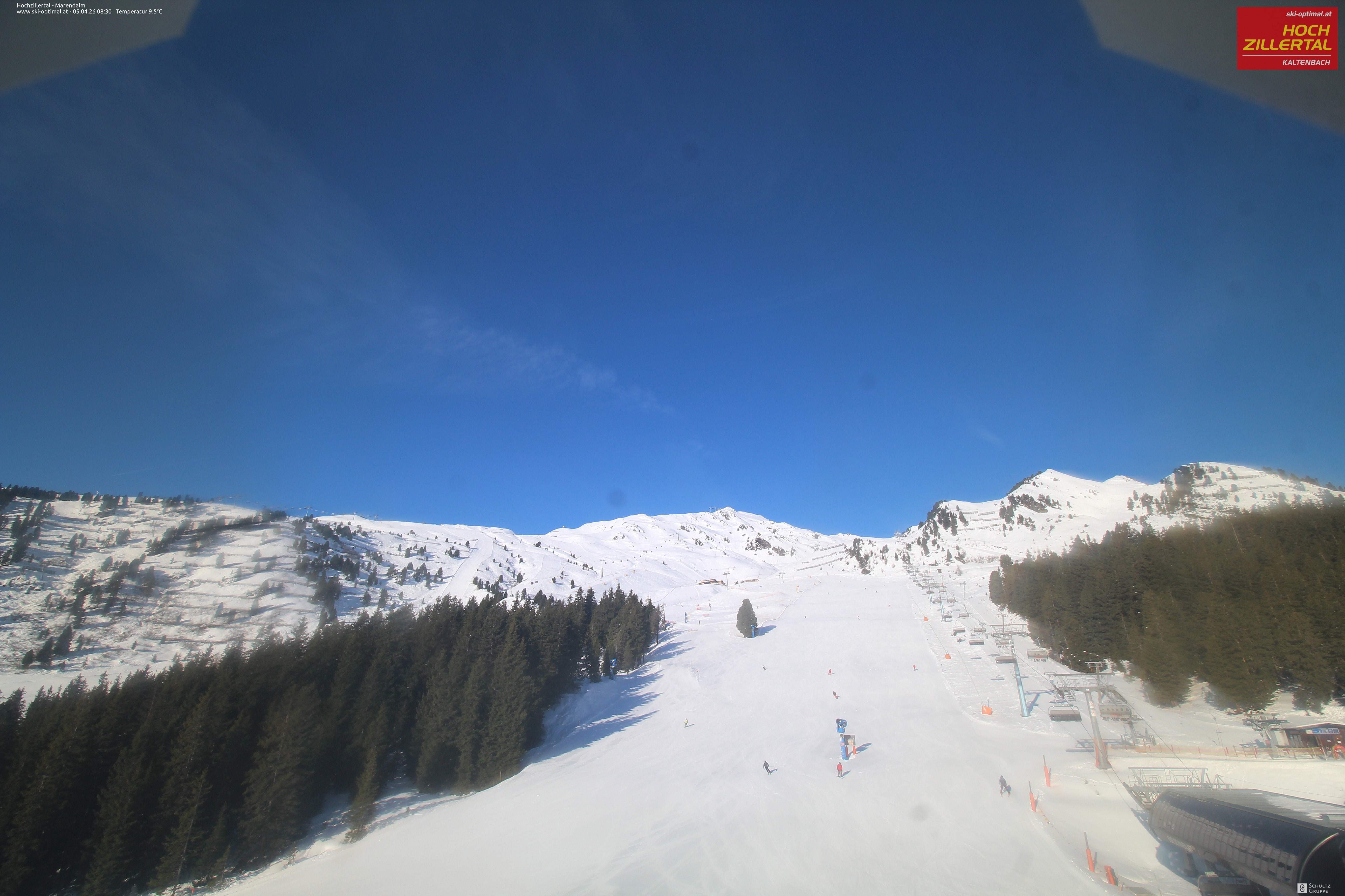 Archiv Foto Webcam Hochzillertal: Ausblick Marendalm