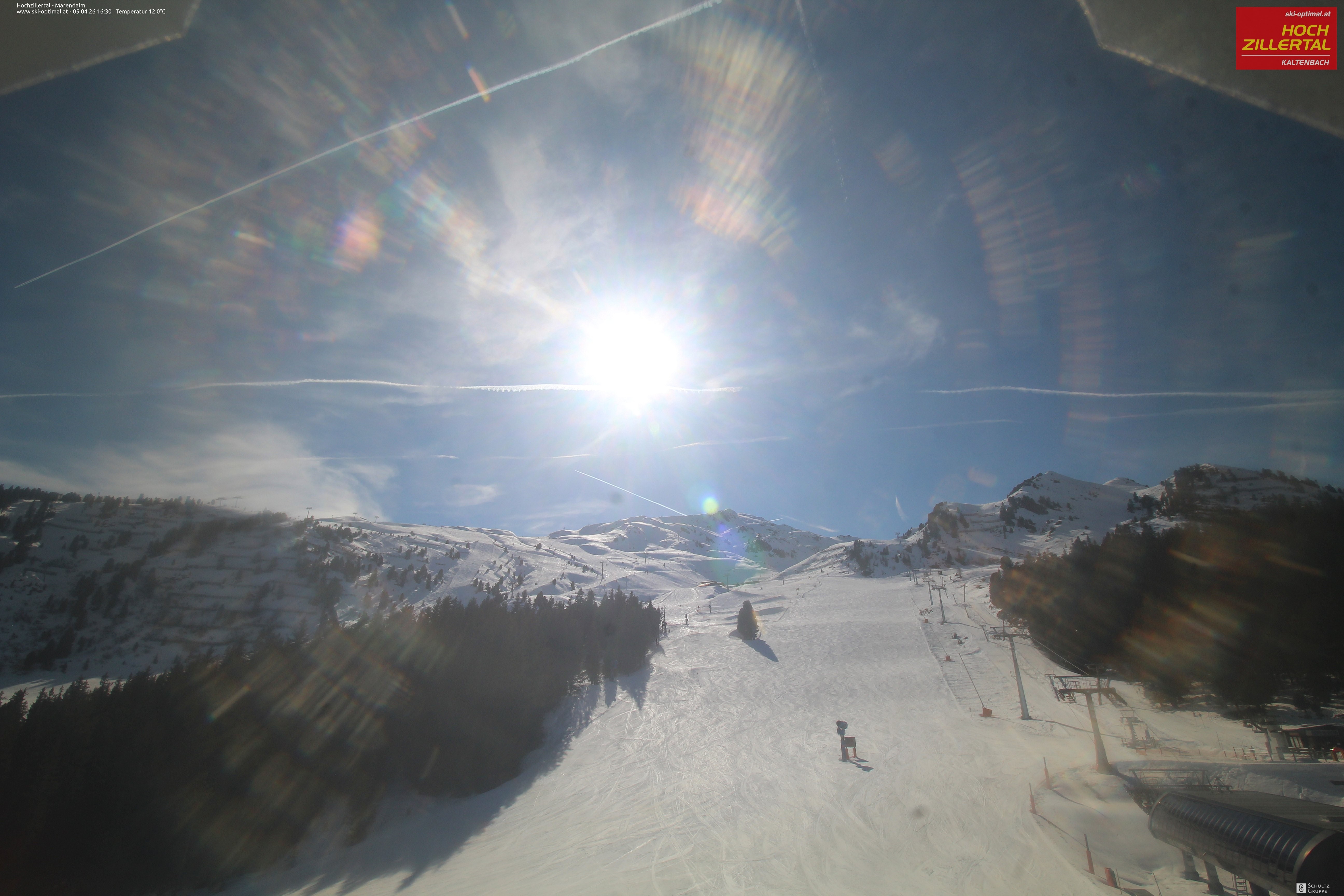 Archiv Foto Webcam Hochzillertal: Ausblick Marendalm