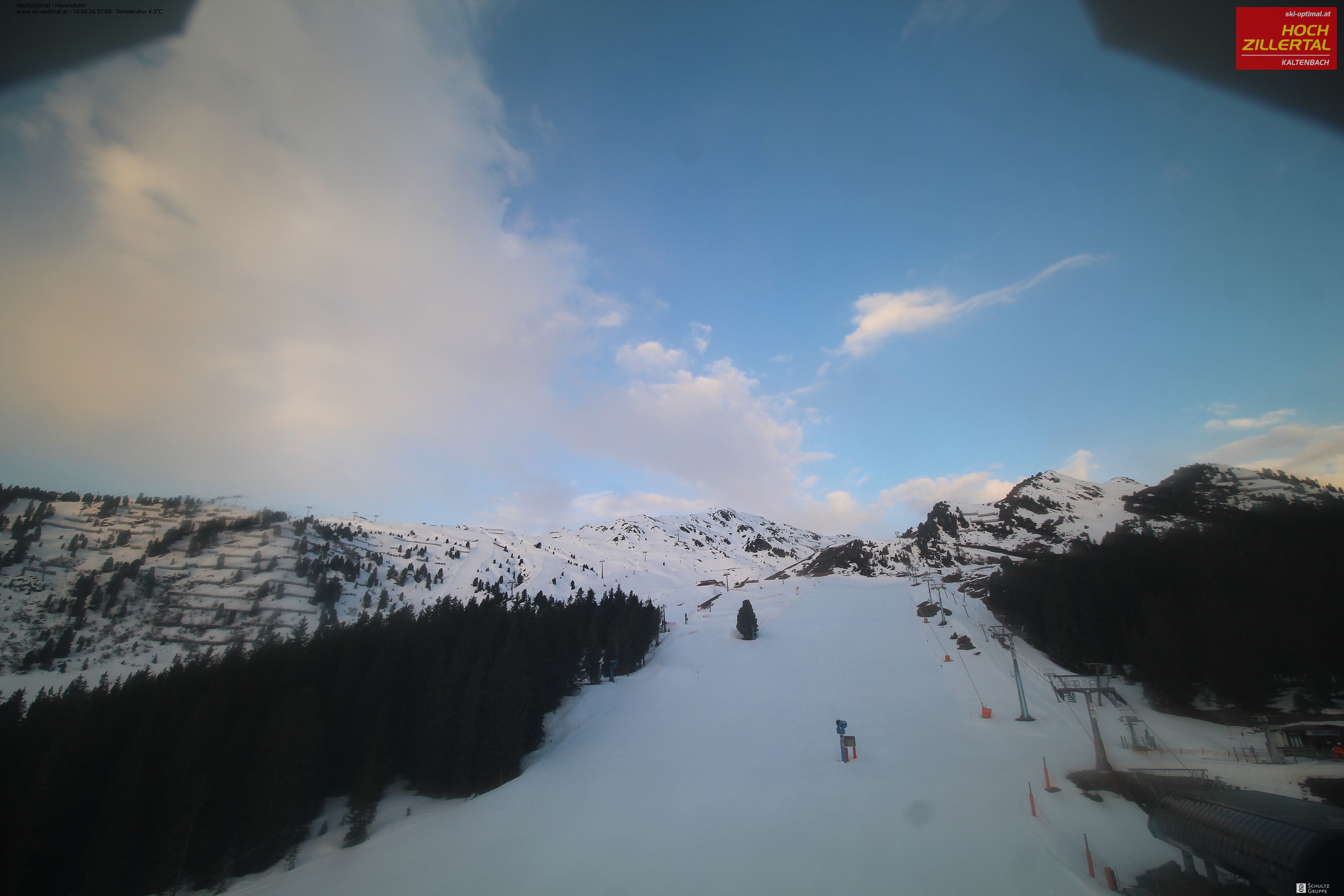 Archived image Webcam Hochzillertal - View from Marendalm