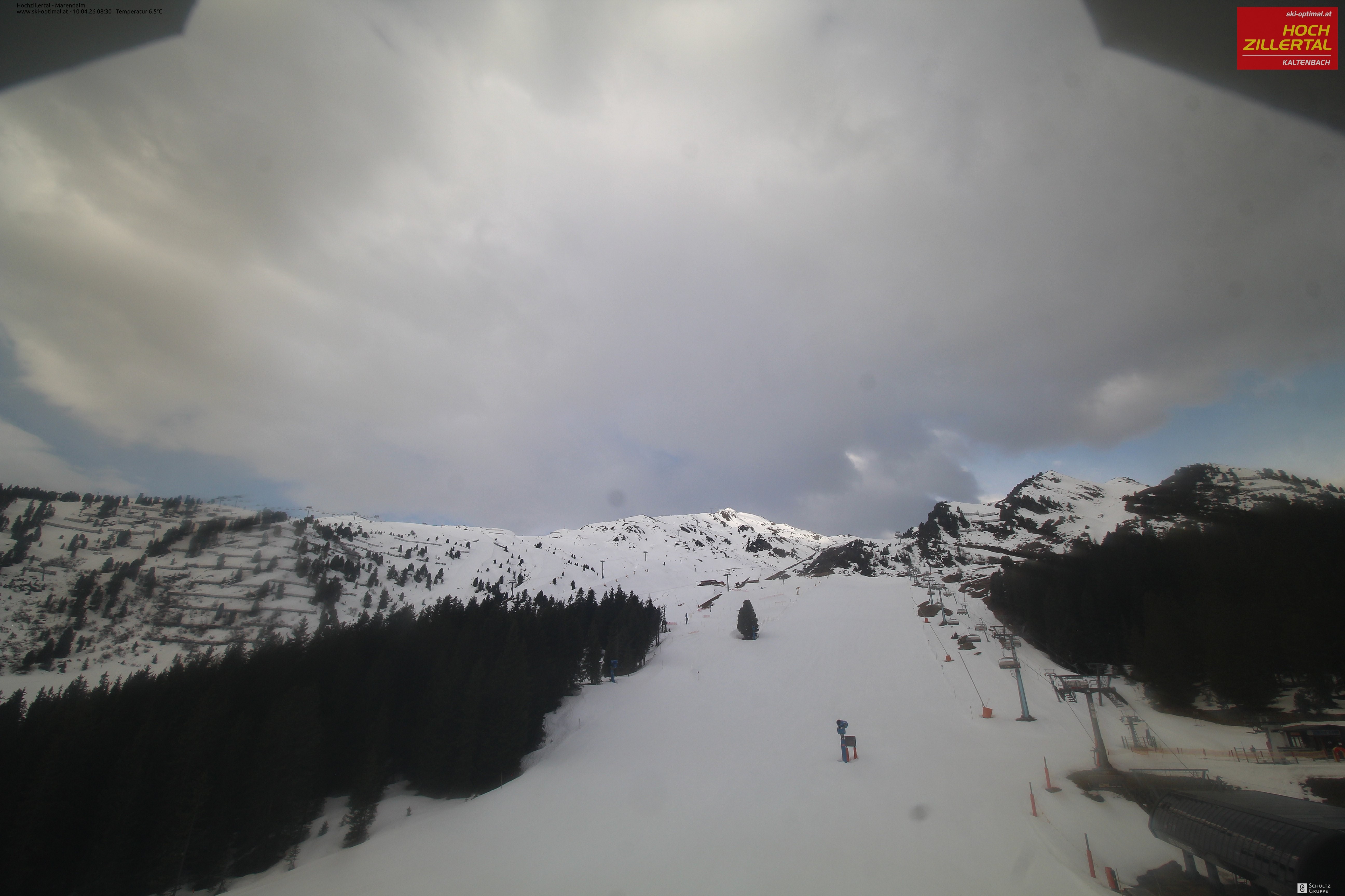 Archived image Webcam Hochzillertal - View from Marendalm