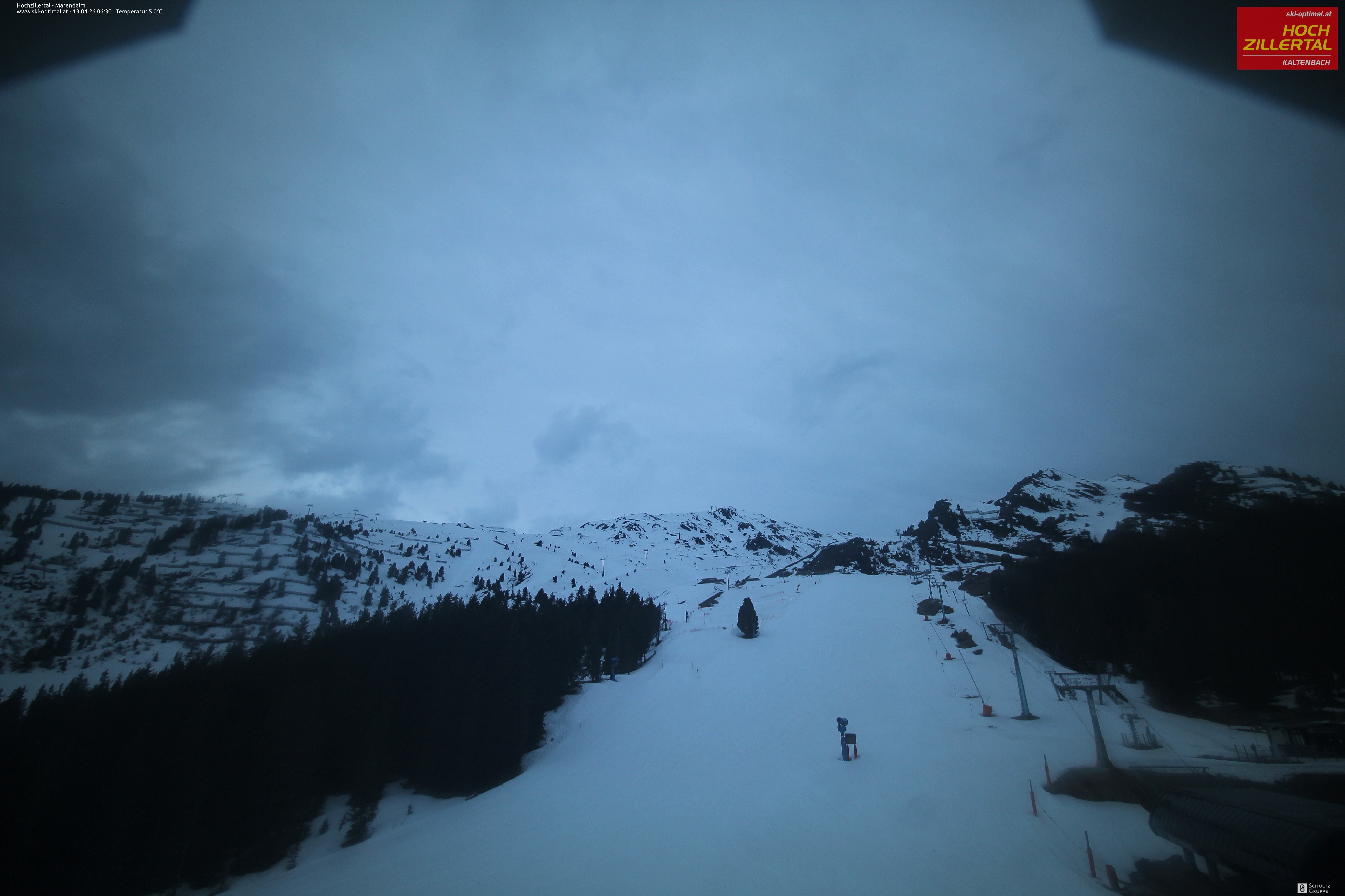 Archiv Foto Webcam Hochzillertal: Ausblick Marendalm