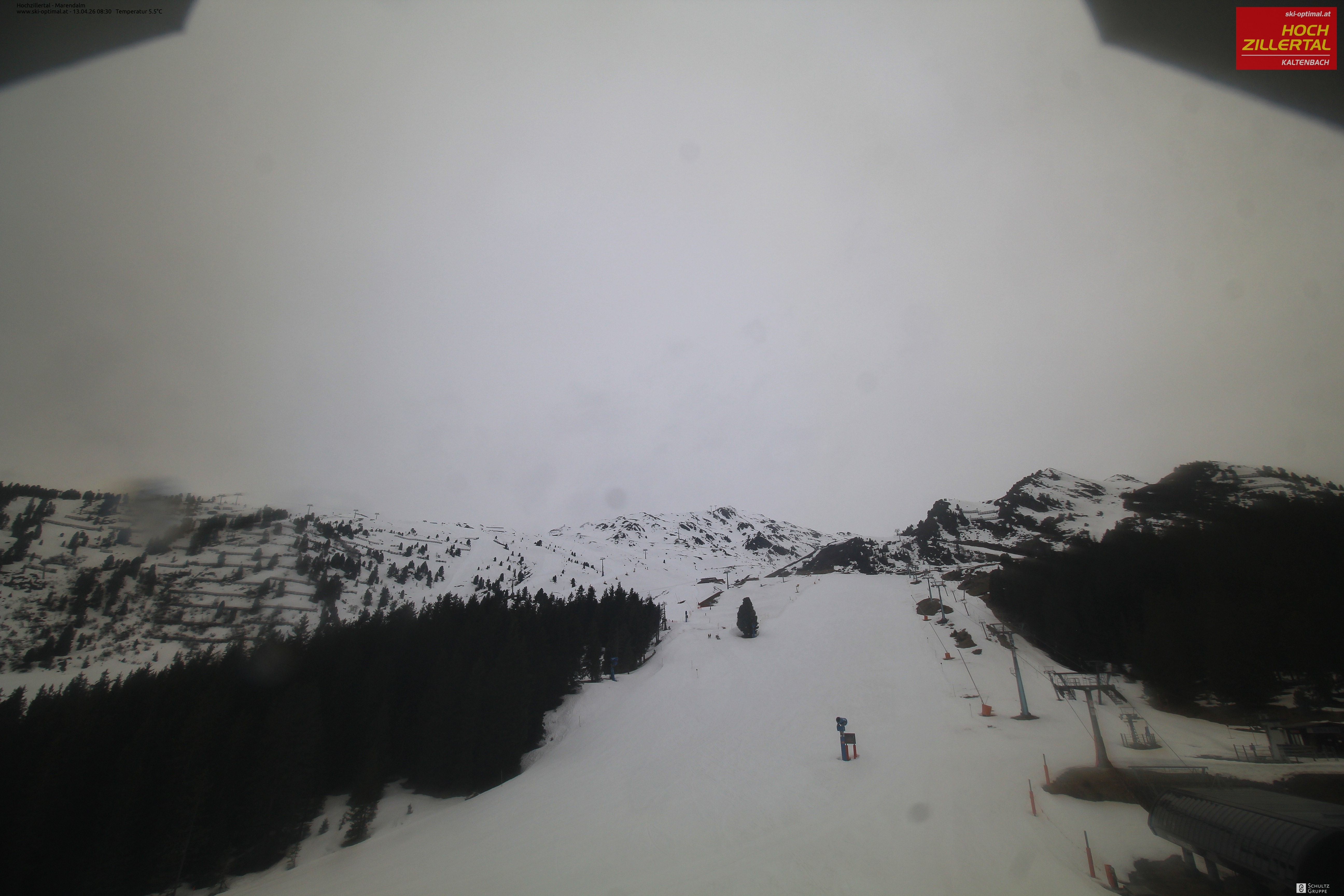 Archiv Foto Webcam Hochzillertal: Ausblick Marendalm