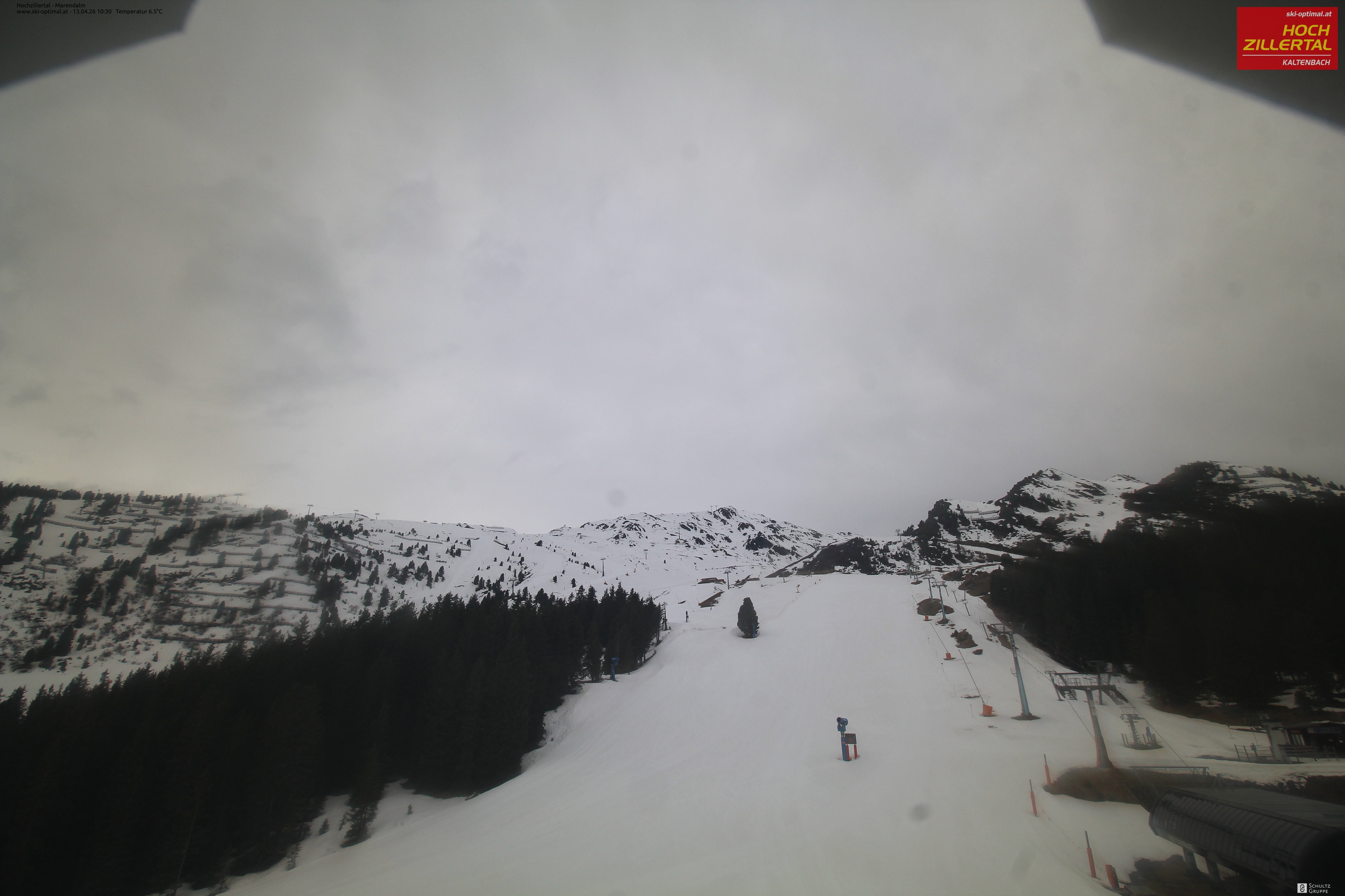 Archiv Foto Webcam Hochzillertal: Ausblick Marendalm