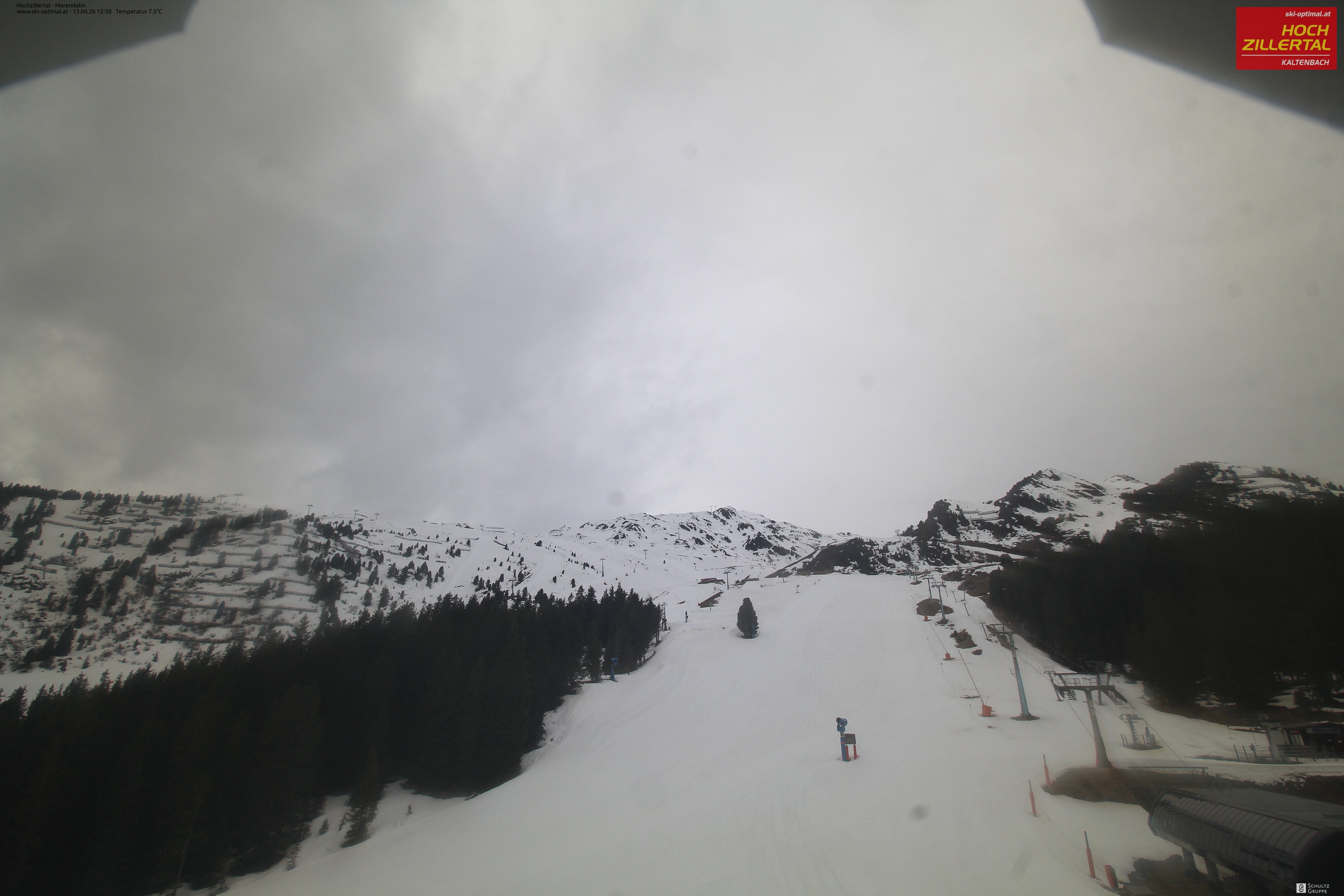 Archiv Foto Webcam Hochzillertal: Ausblick Marendalm