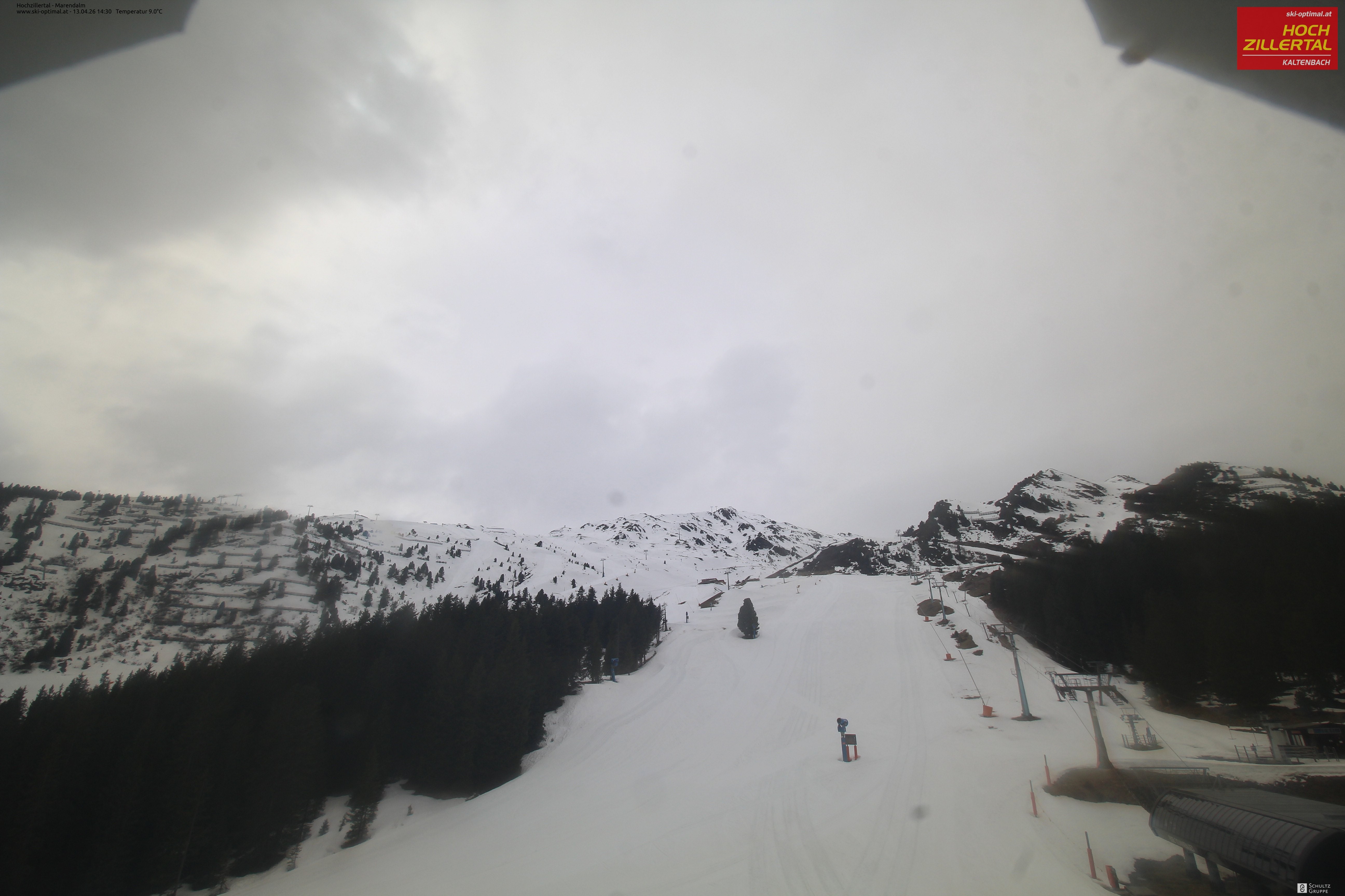 Archiv Foto Webcam Hochzillertal: Ausblick Marendalm