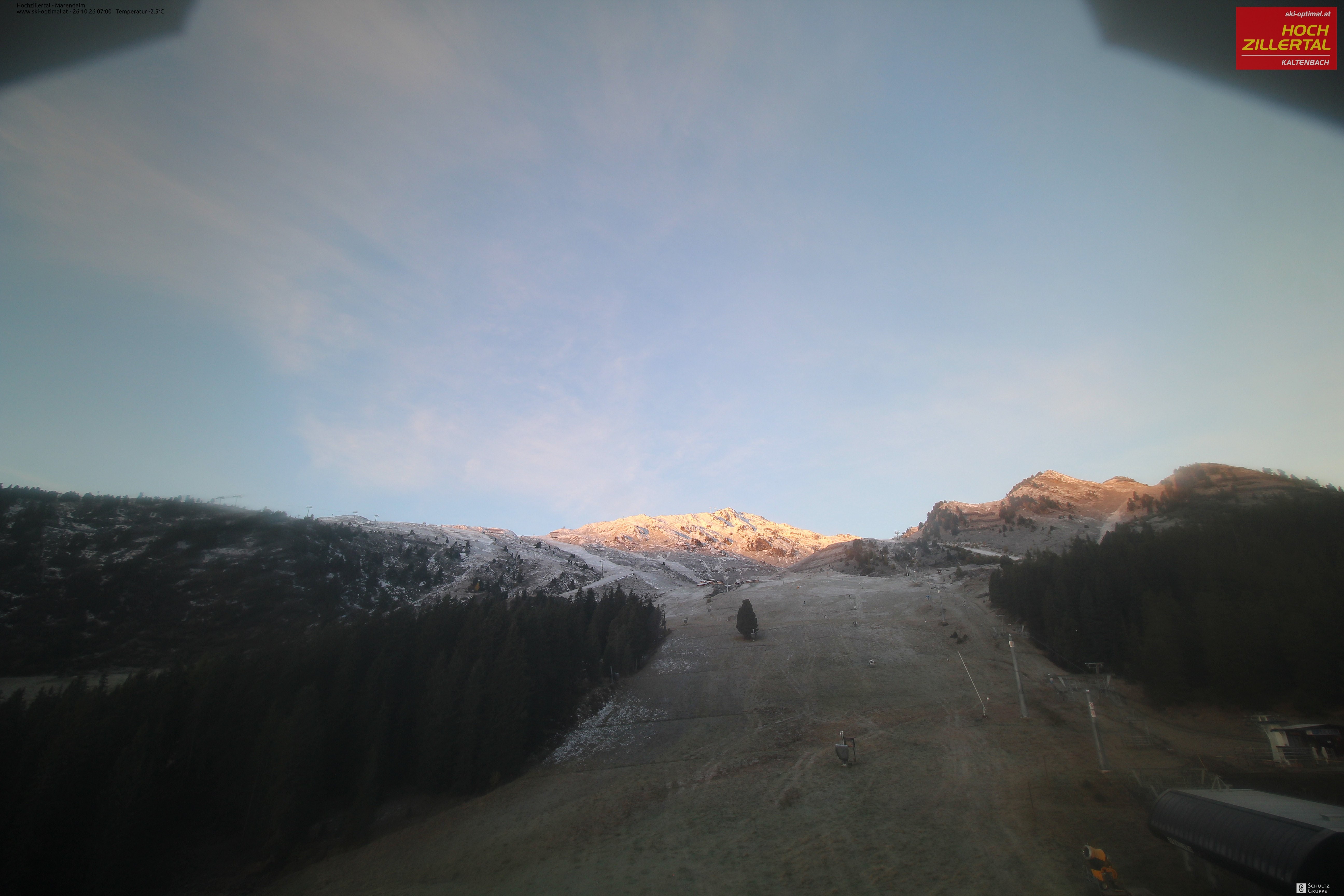 Archiv Foto Webcam Hochzillertal: Ausblick Marendalm