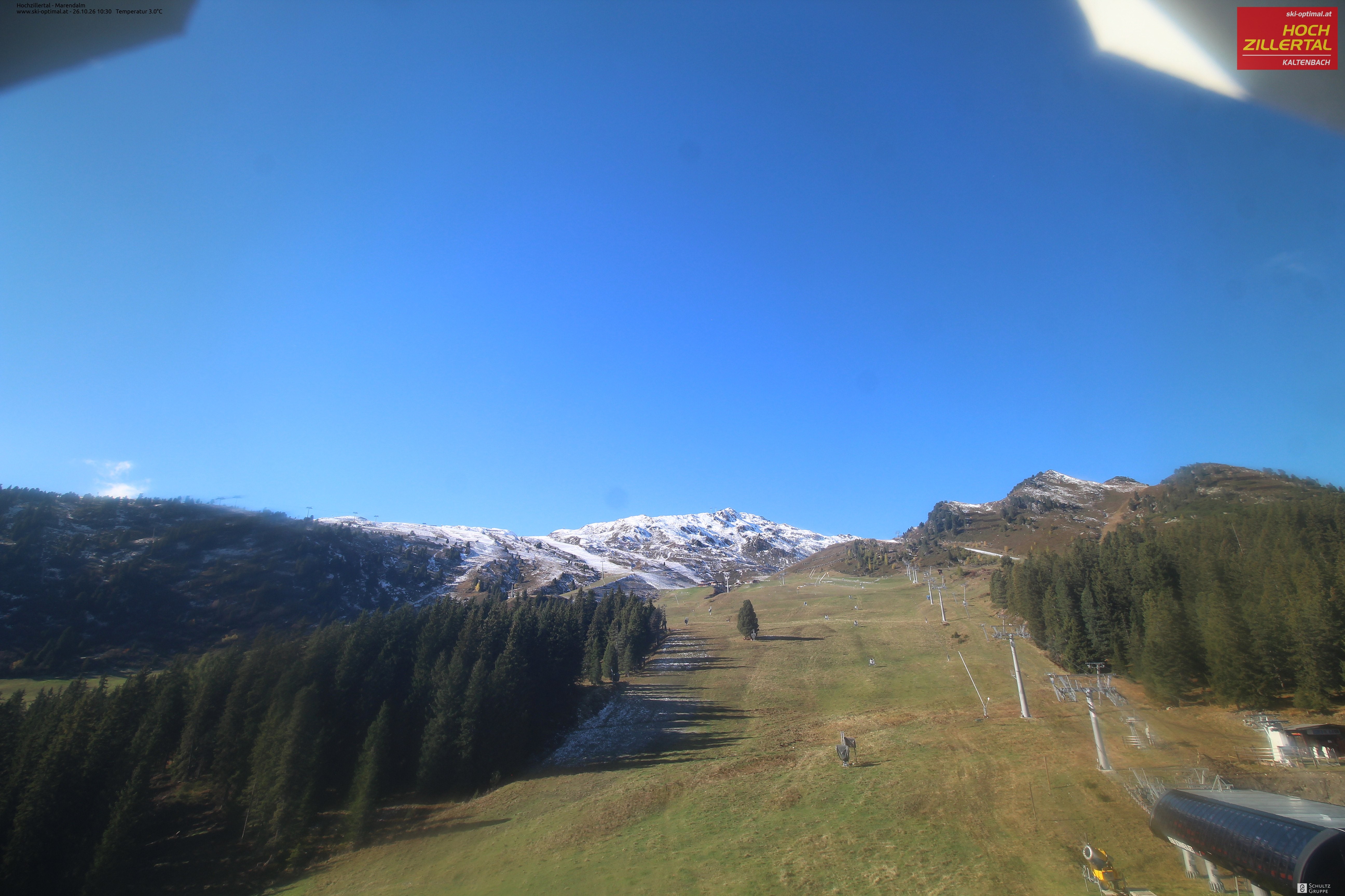 Archiv Foto Webcam Hochzillertal: Ausblick Marendalm