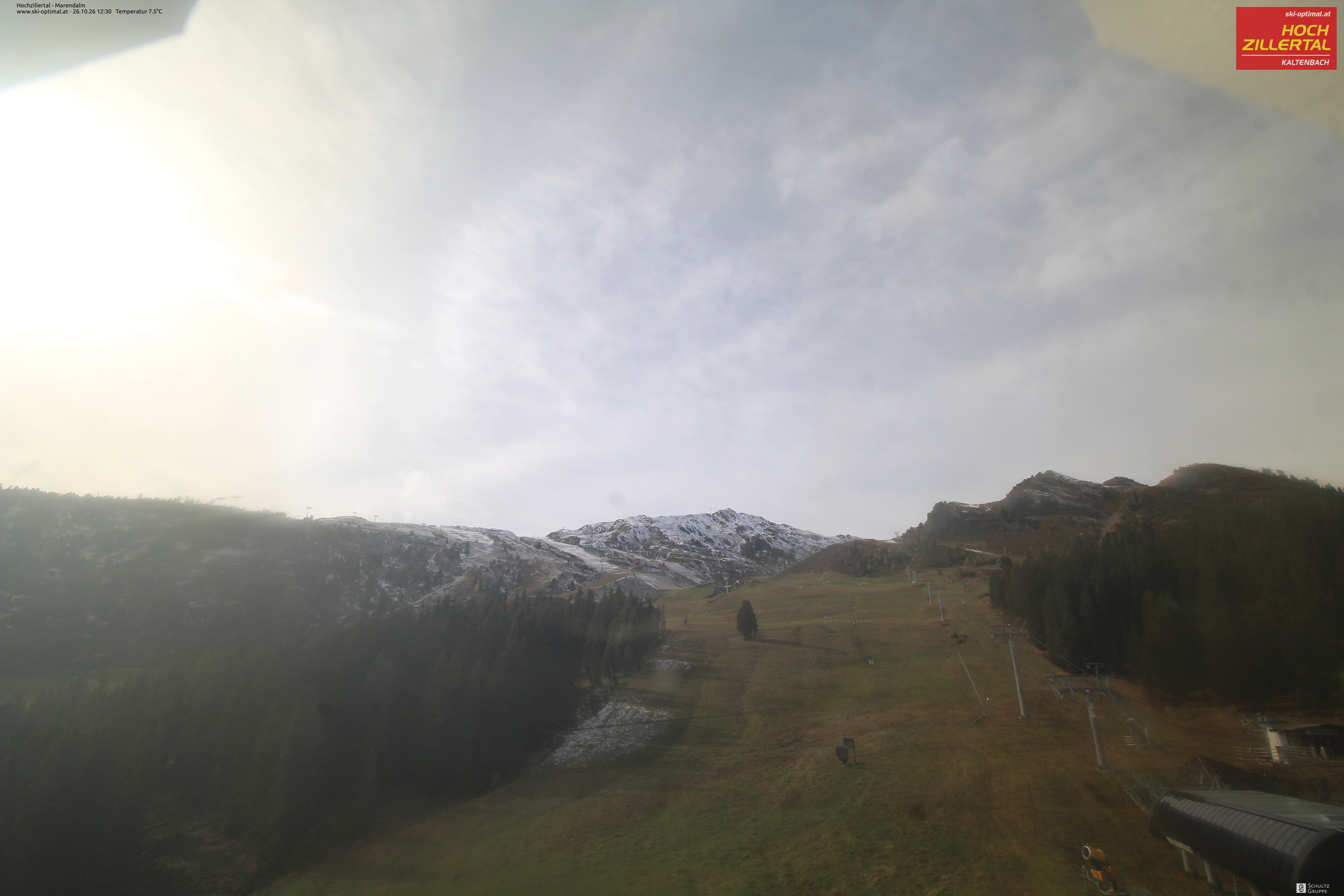 Archiv Foto Webcam Hochzillertal: Ausblick Marendalm