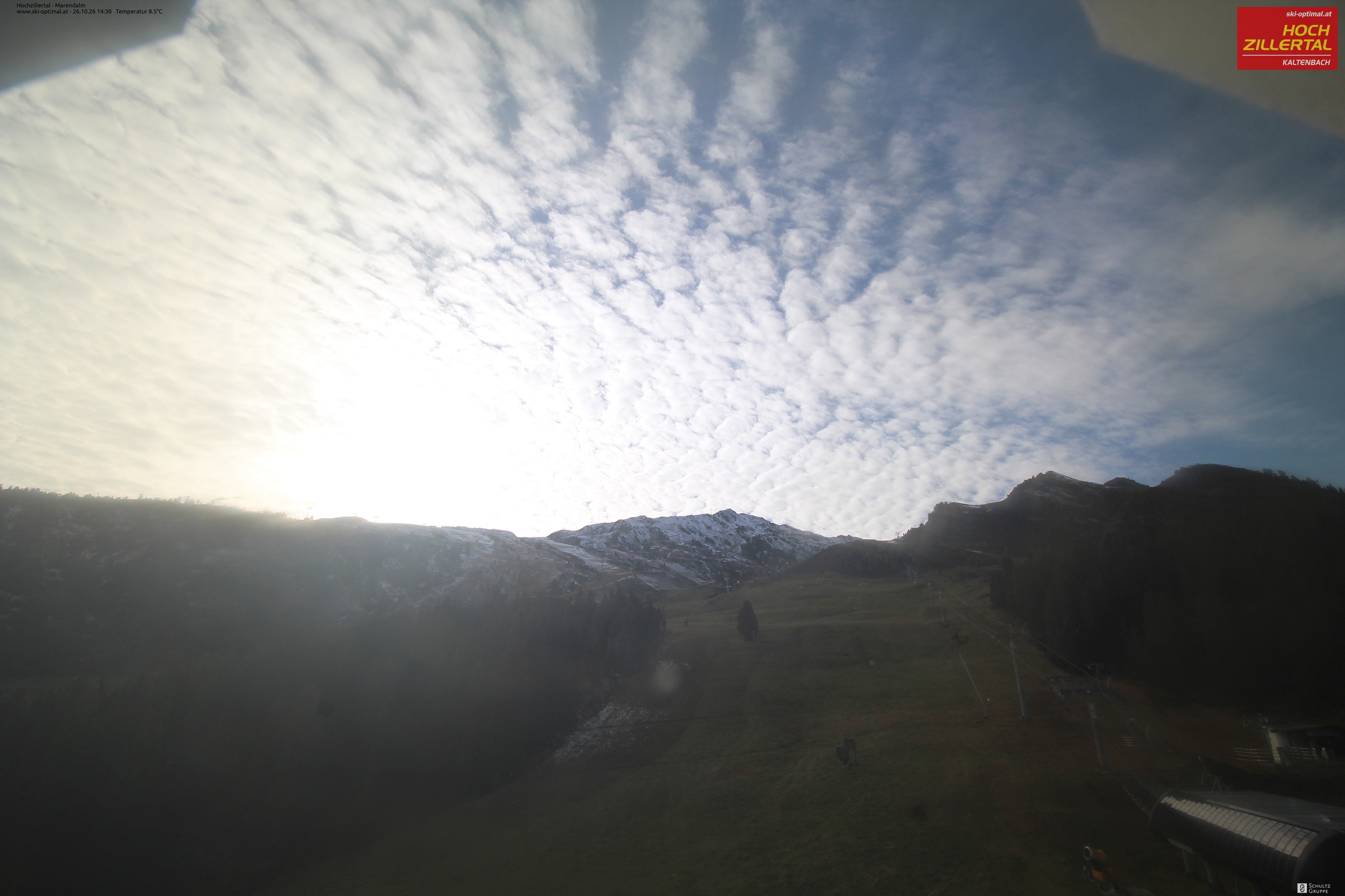 Archiv Foto Webcam Hochzillertal: Ausblick Marendalm