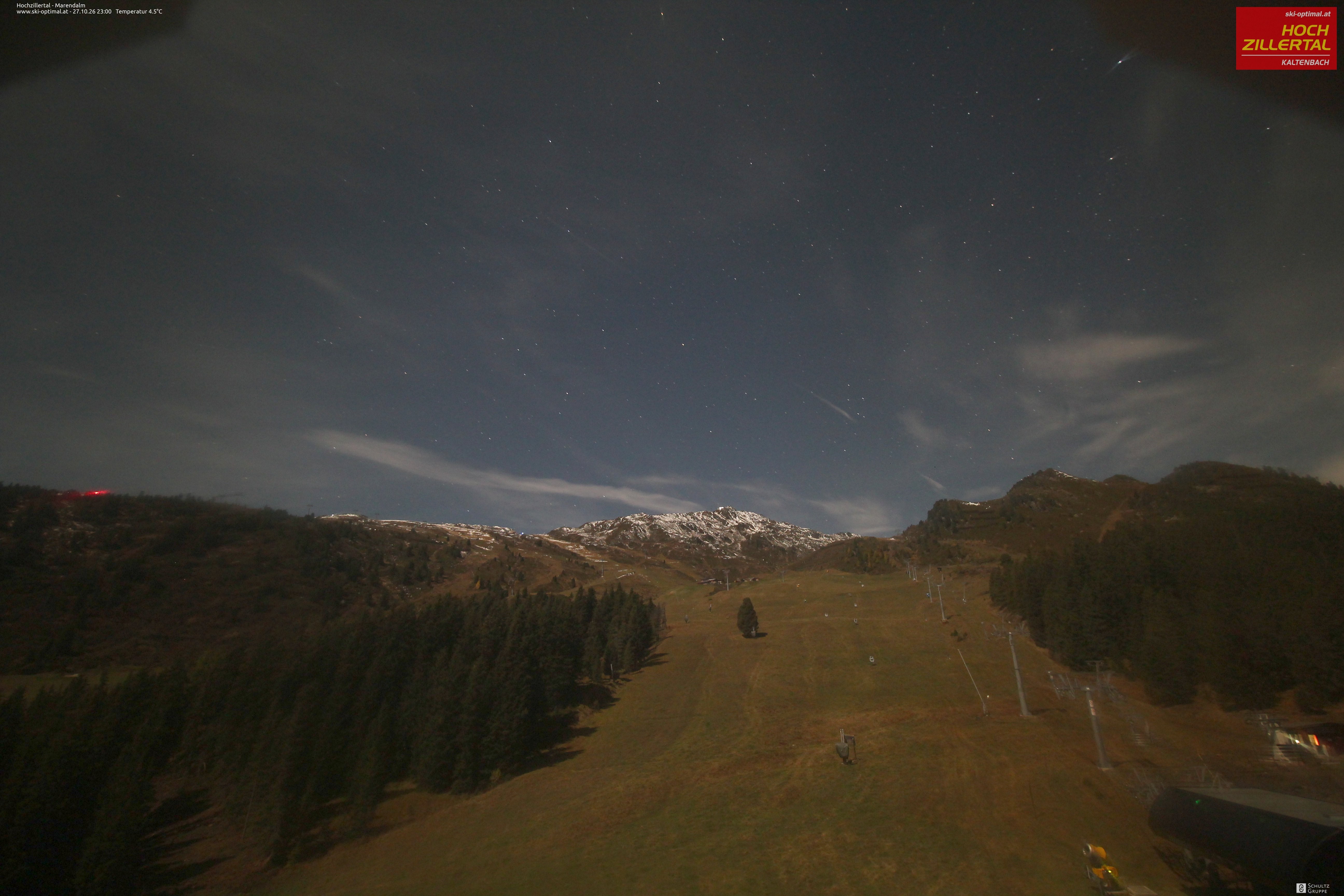 Archiv Foto Webcam Hochzillertal: Ausblick Marendalm