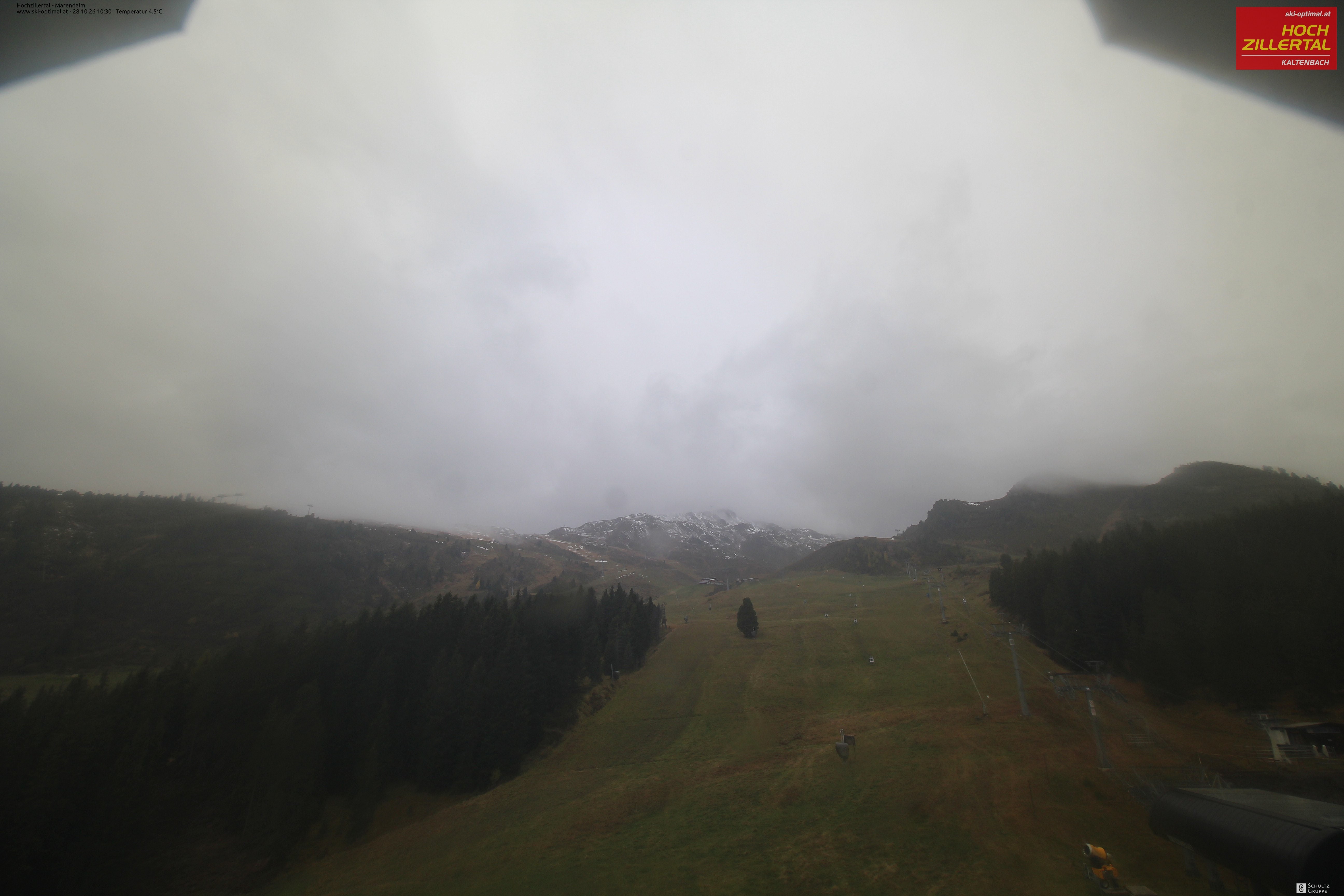 Archiv Foto Webcam Hochzillertal: Ausblick Marendalm