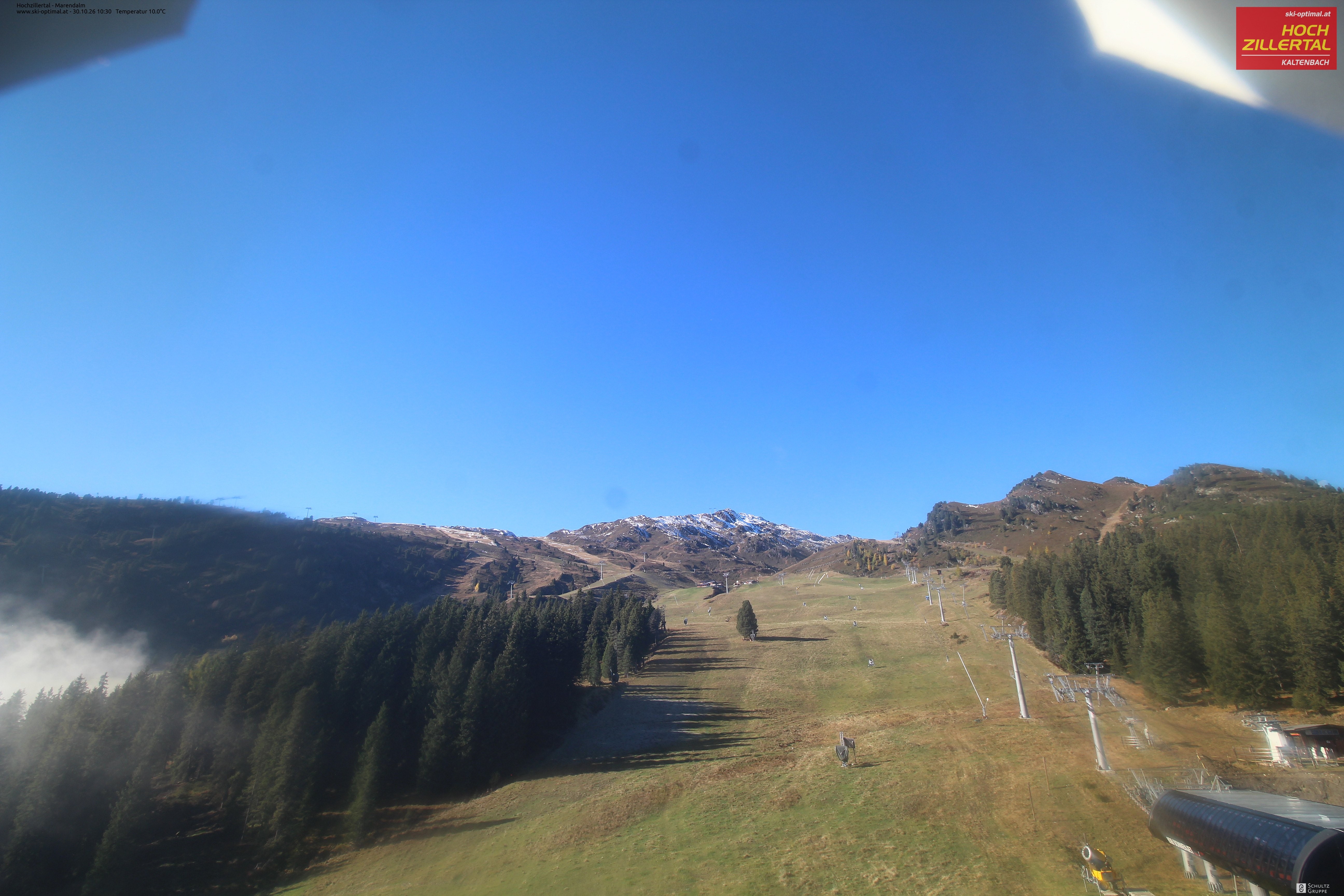 Archiv Foto Webcam Hochzillertal: Ausblick Marendalm