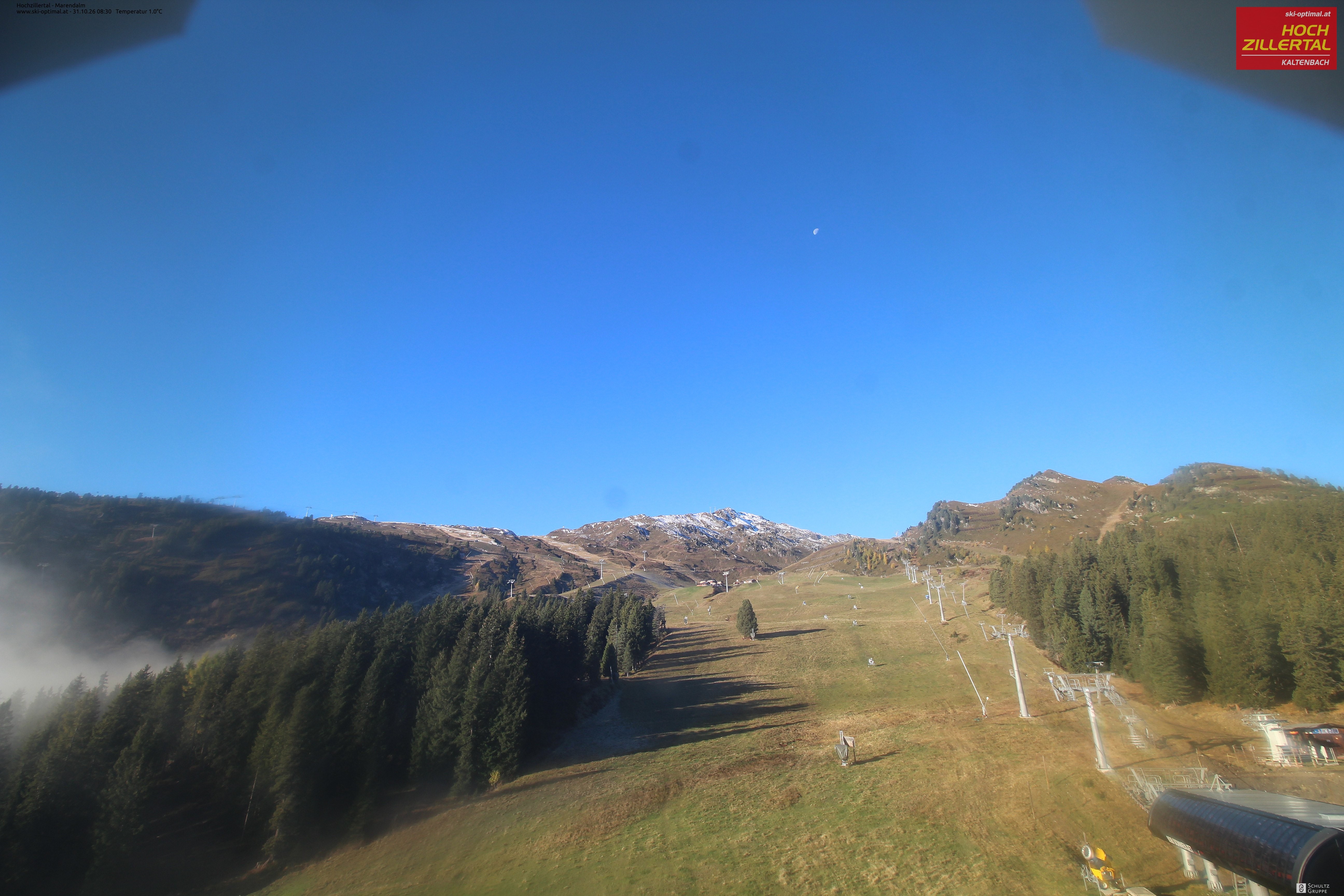 Archiv Foto Webcam Hochzillertal: Ausblick Marendalm