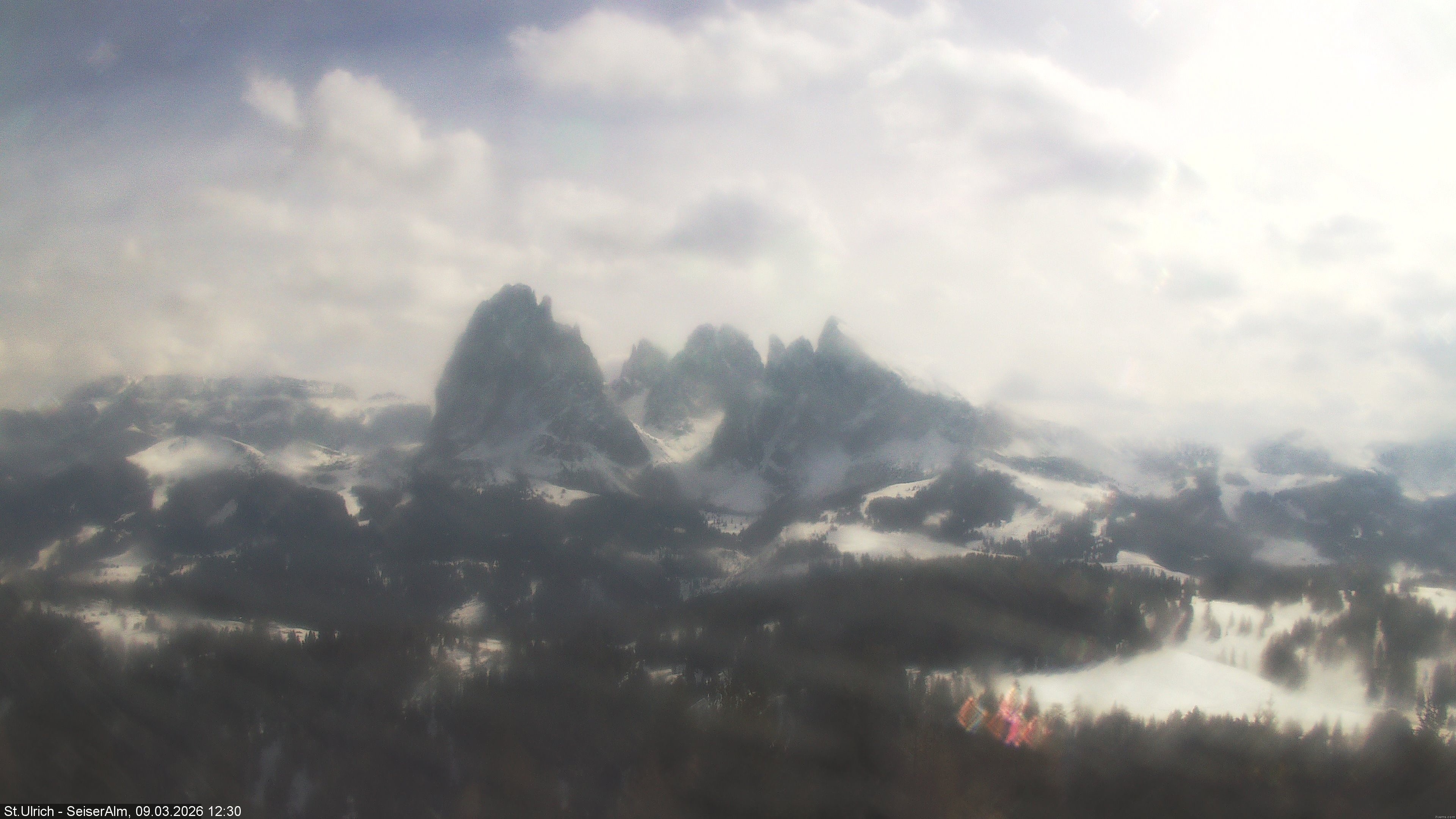 Archiv Foto Webcam Ausblick Seiser Alm