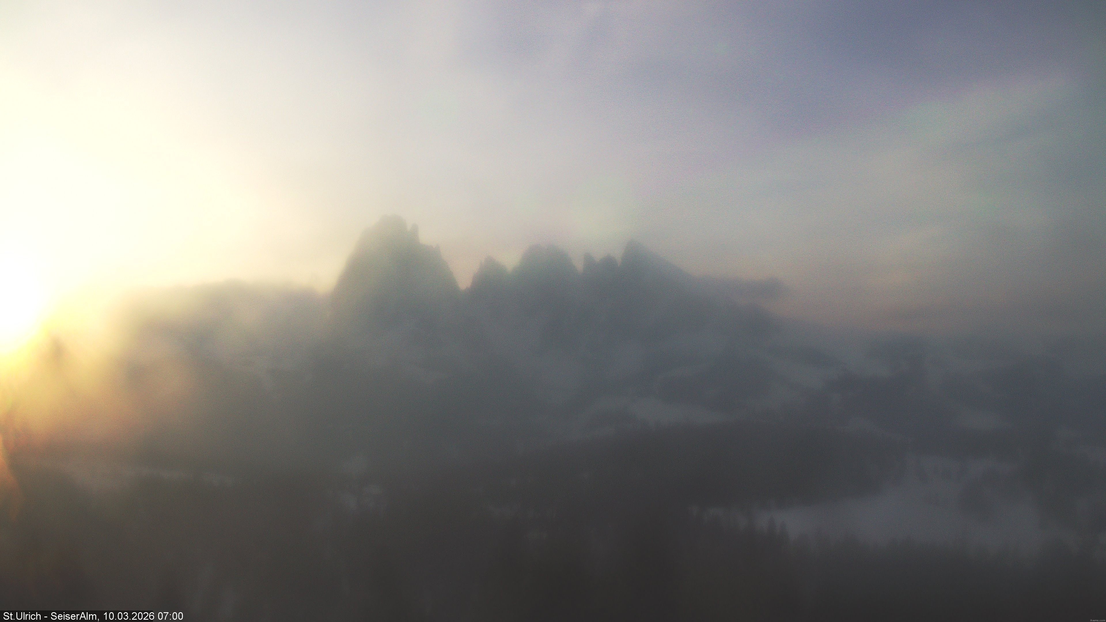 Archived image Webcam Vista Alpe di Siusi
