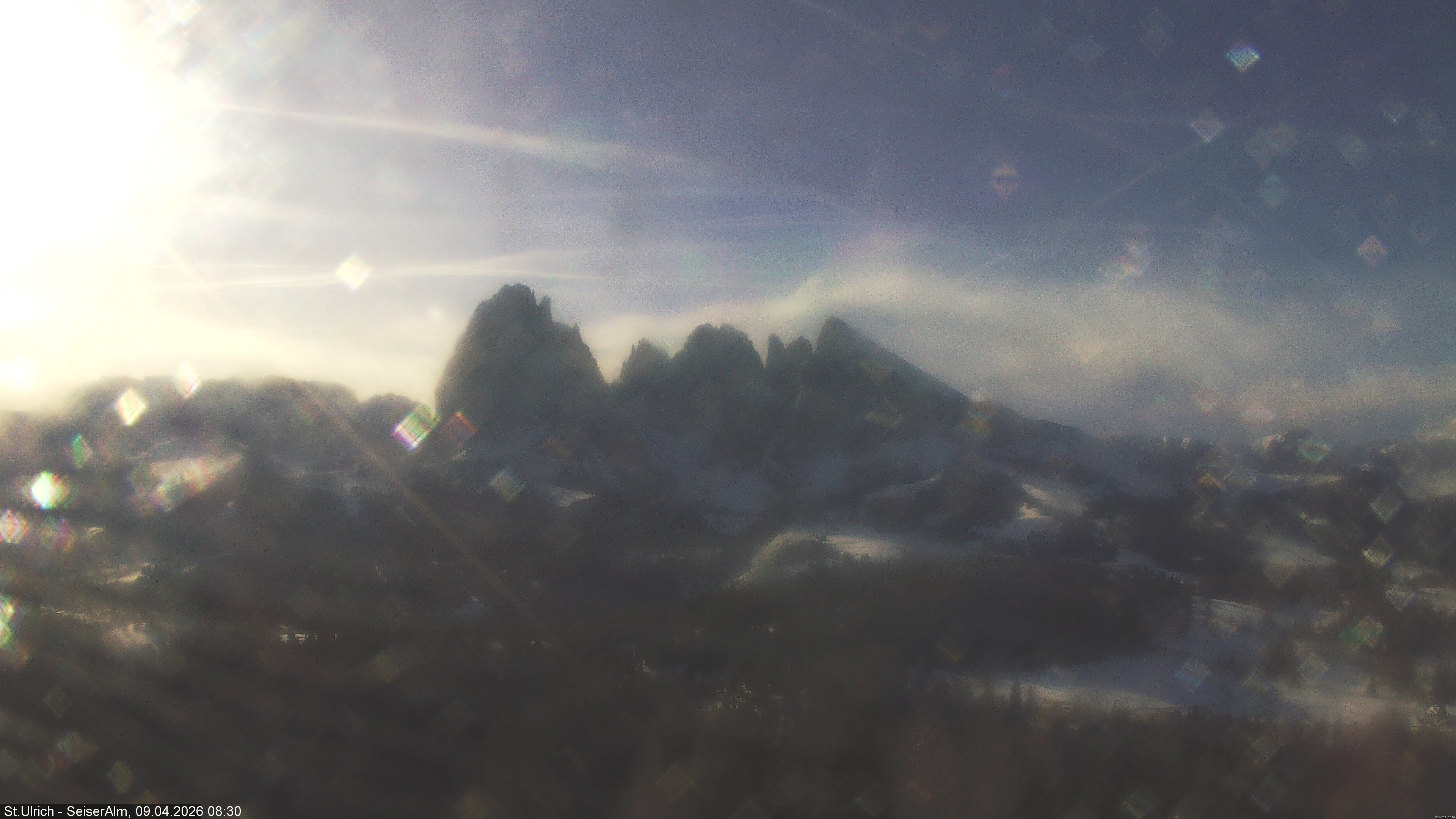 Archived image Webcam Vista Alpe di Siusi