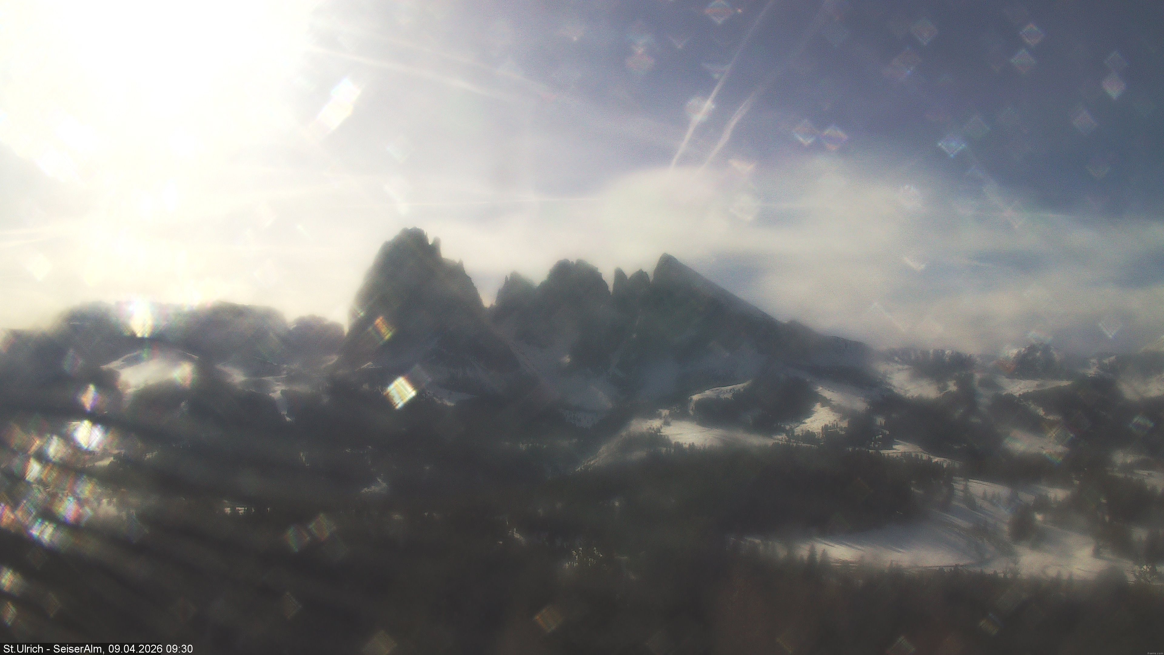 Archived image Webcam Vista Alpe di Siusi