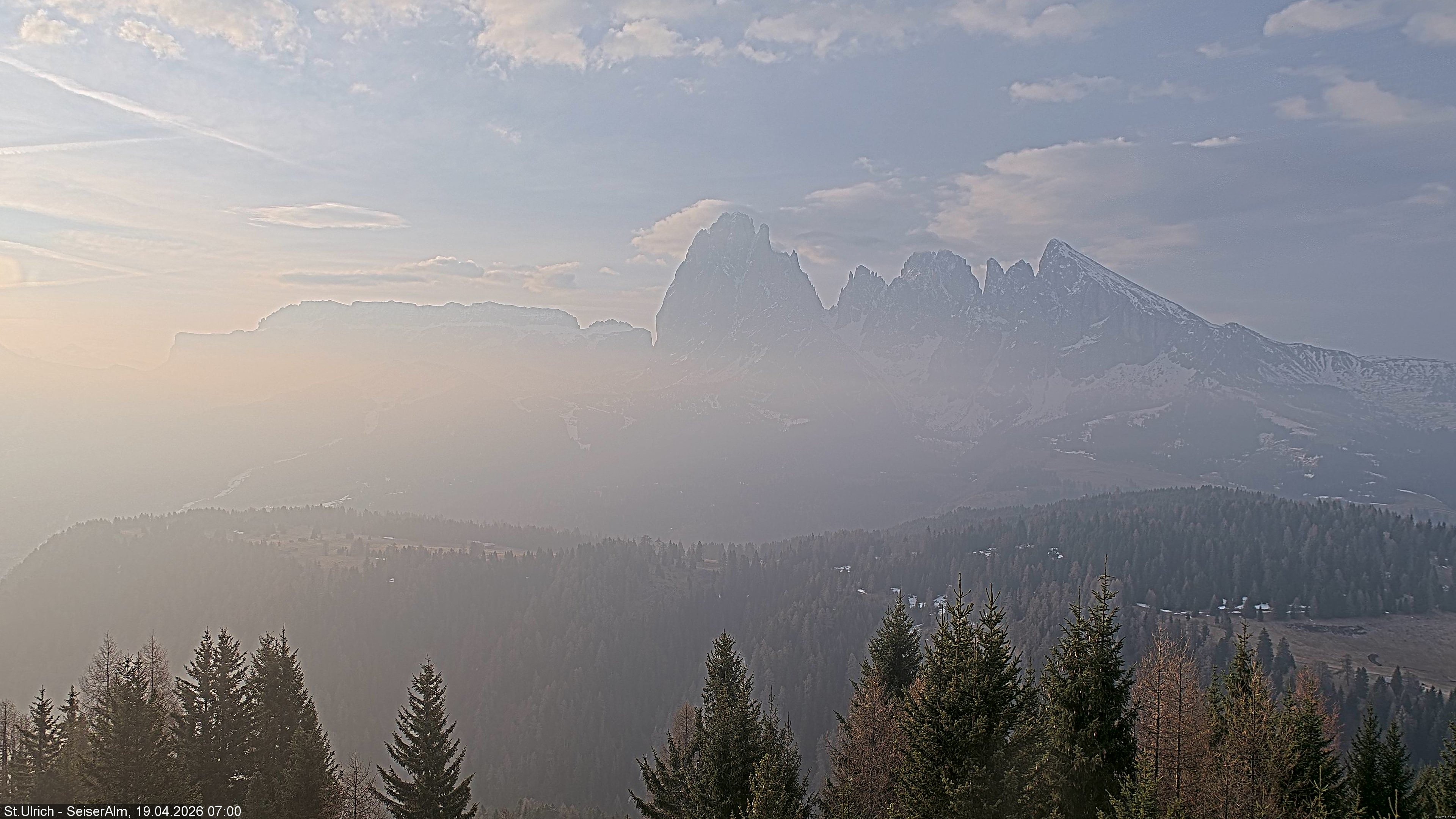 Archived image Webcam Vista Alpe di Siusi