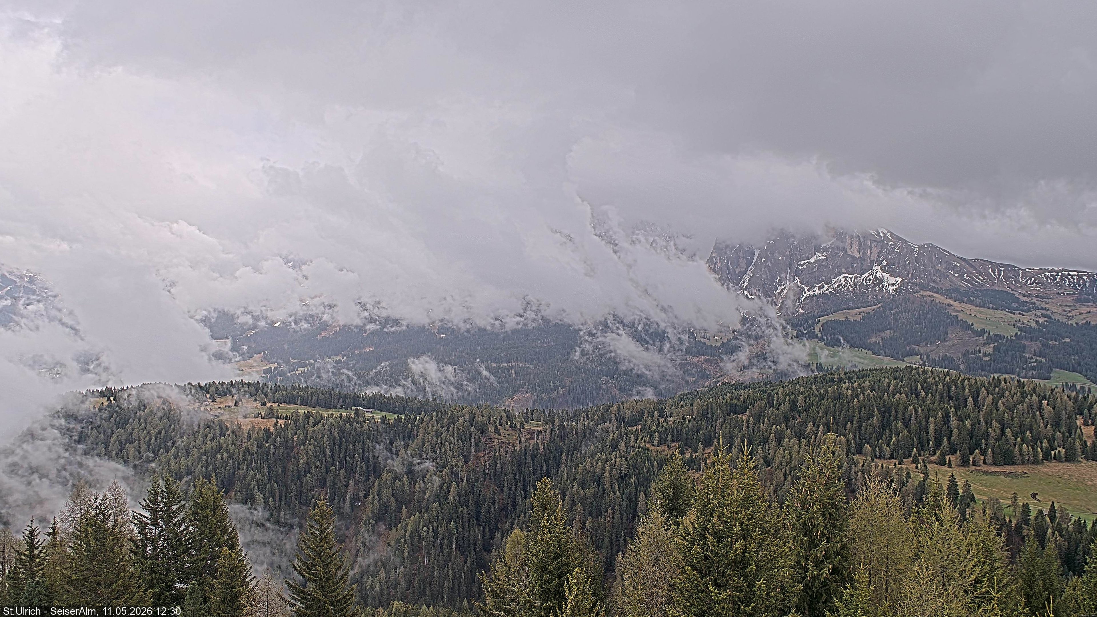 Archiv Foto Webcam Ausblick Seiser Alm
