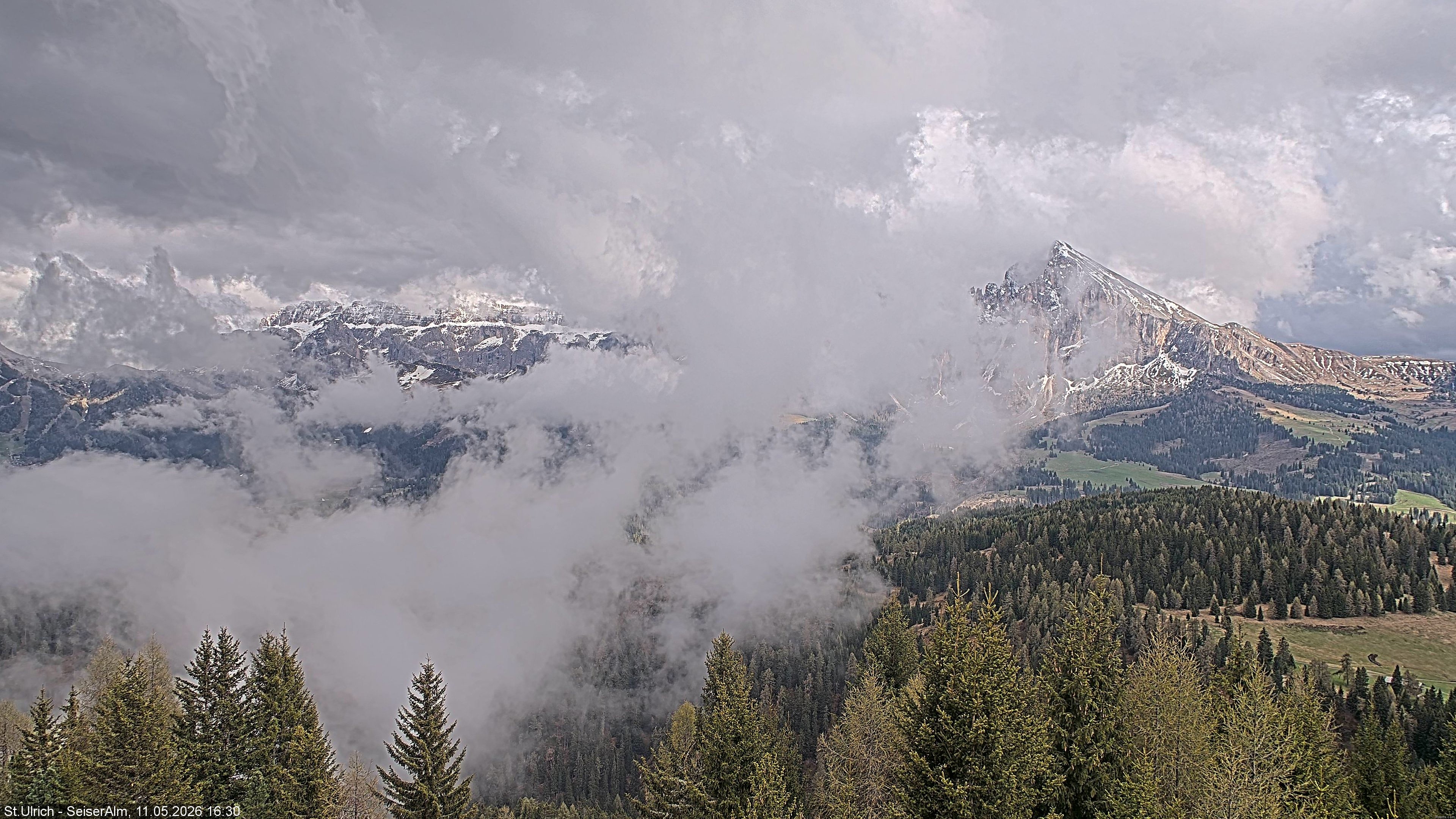 Archiv Foto Webcam Ausblick Seiser Alm