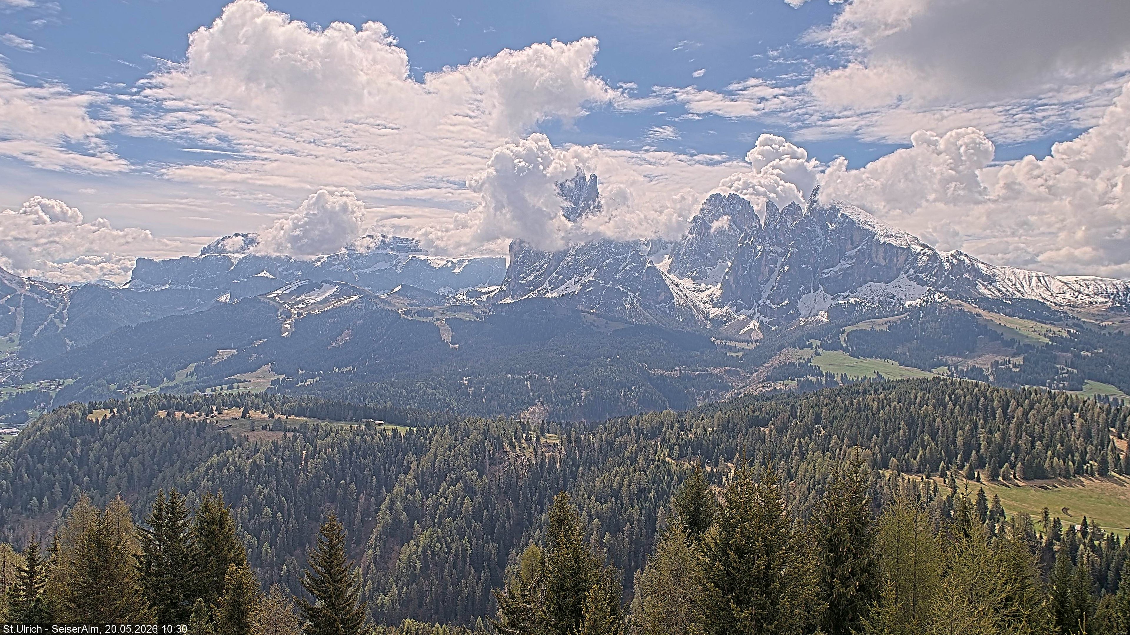 Archiv Foto Webcam Ausblick Seiser Alm