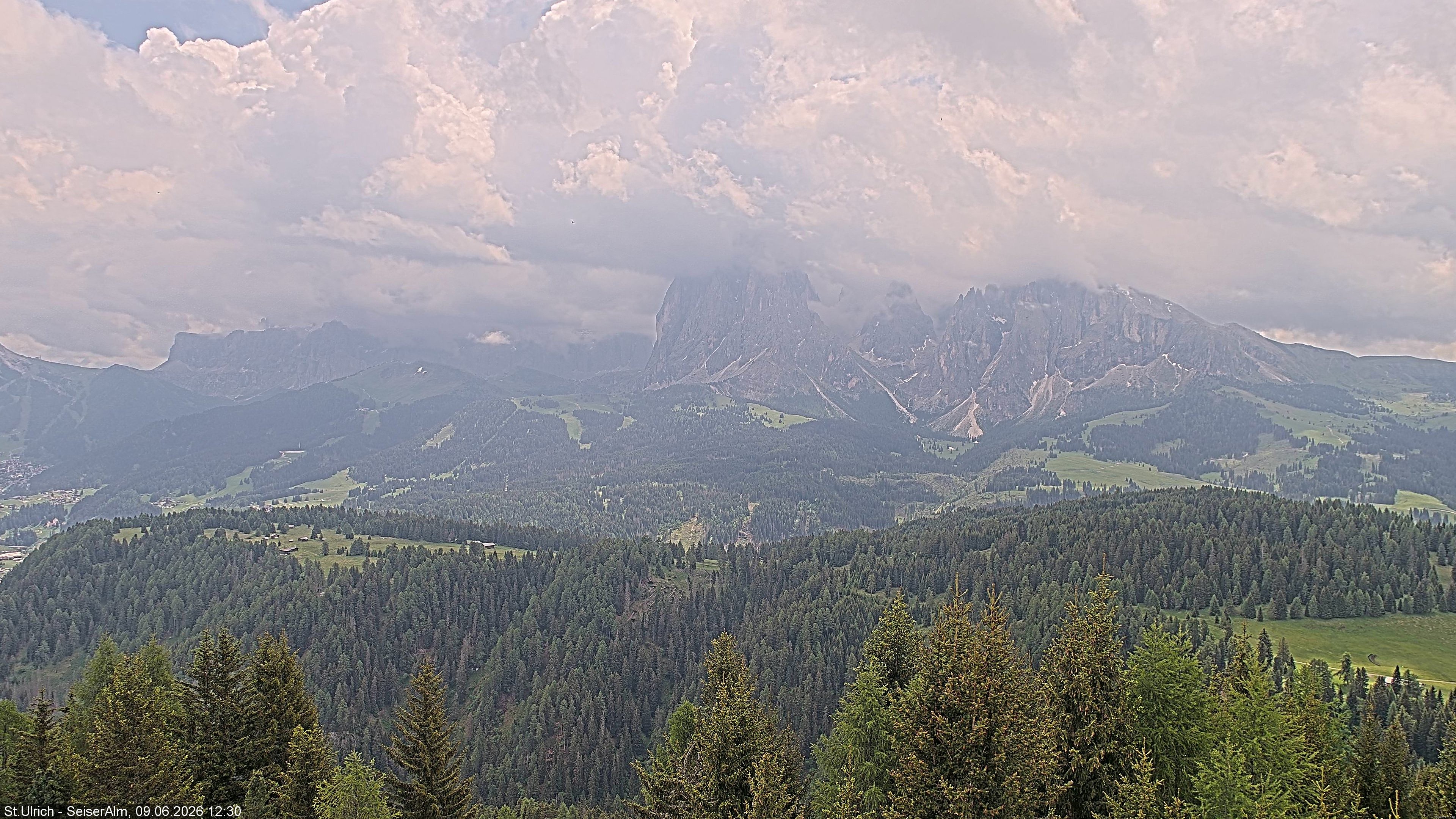 Archiv Foto Webcam Ausblick Seiser Alm