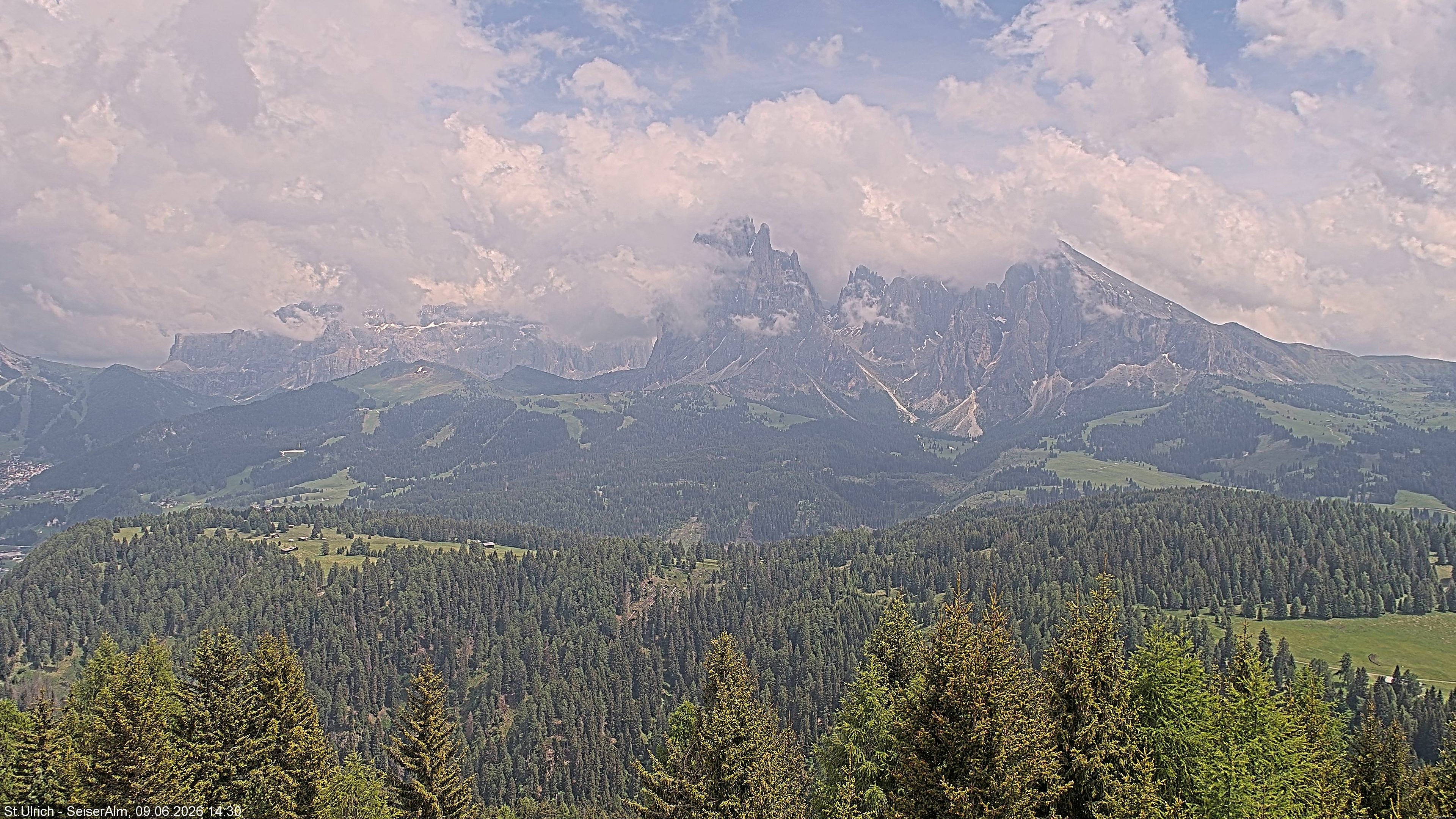 Archiv Foto Webcam Ausblick Seiser Alm