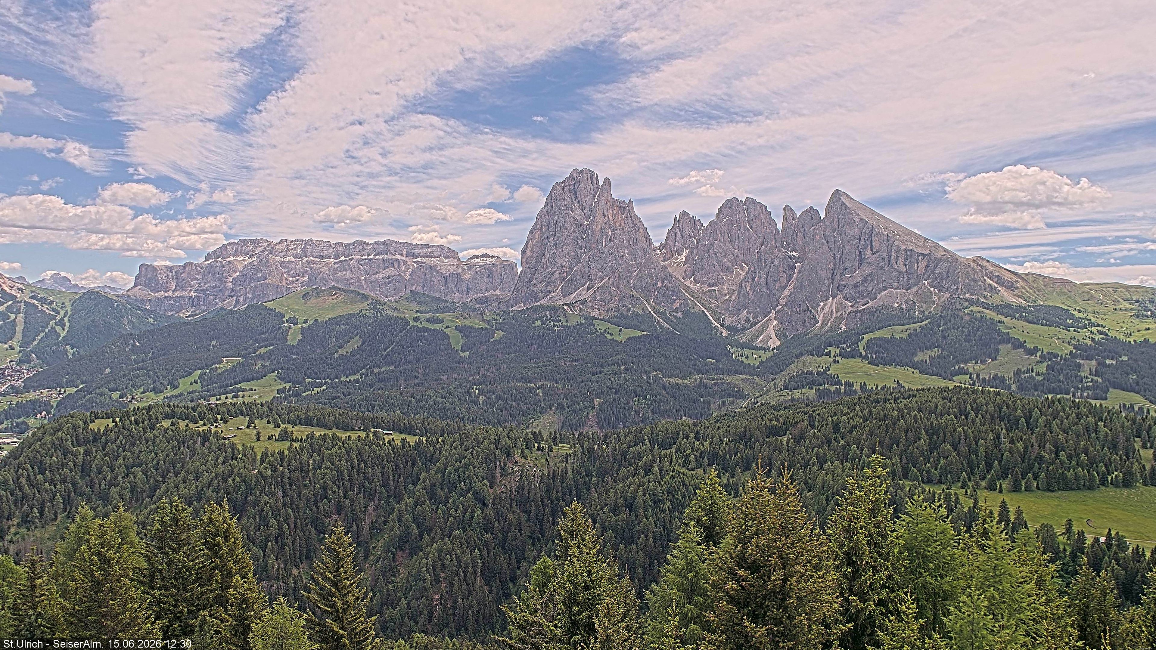 Archiv Foto Webcam Ausblick Seiser Alm