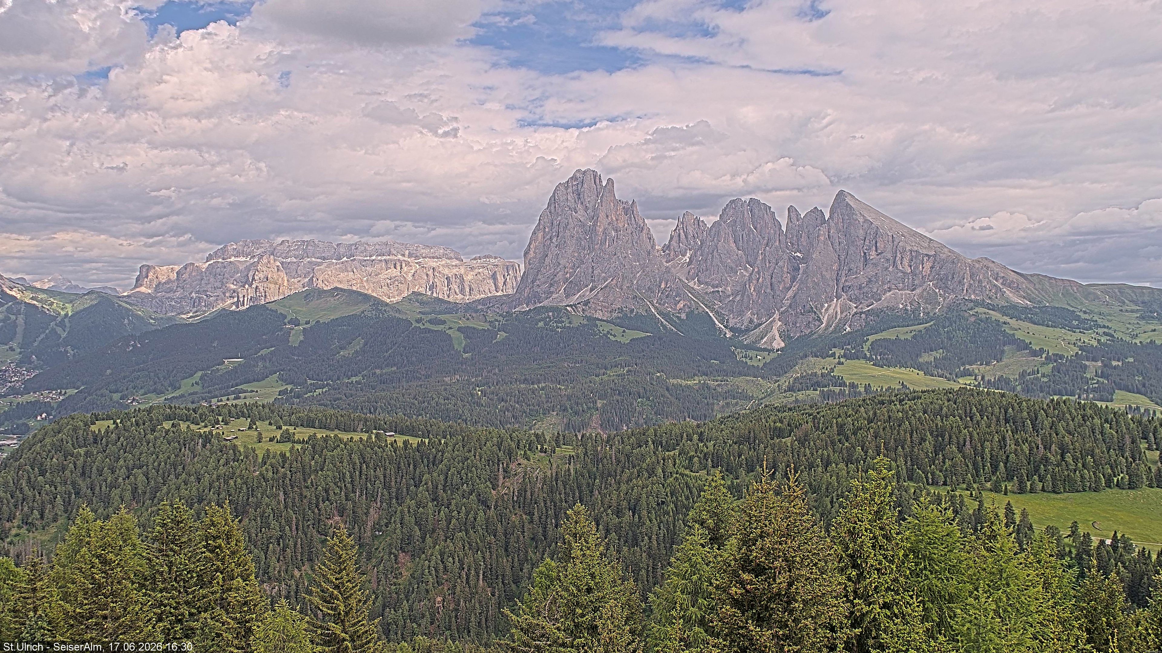 Archiv Foto Webcam Ausblick Seiser Alm